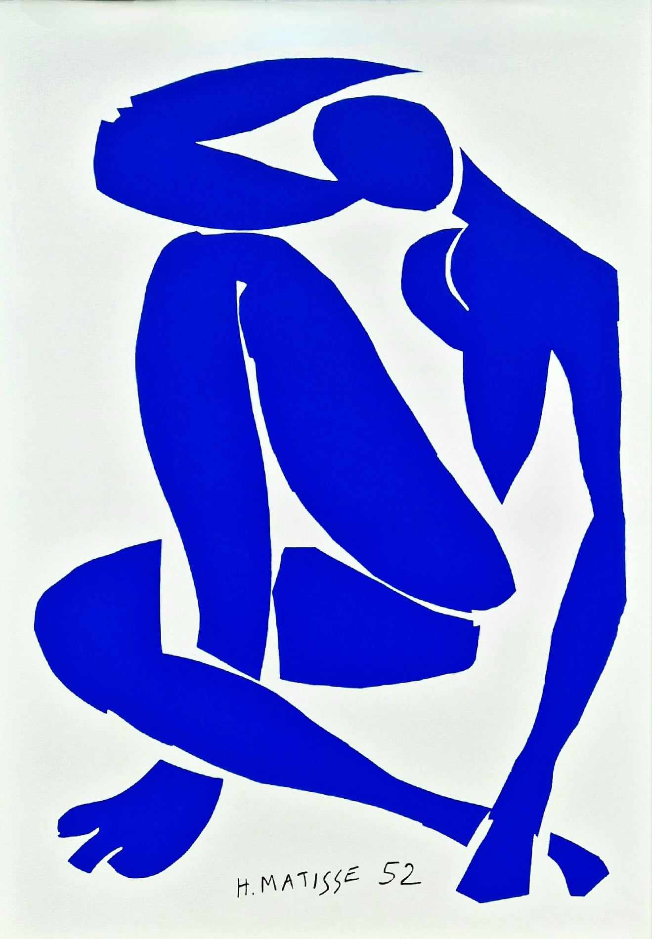 Henri Matisse - Modrý akt IV (veľký formát) (Nerámovaný) Sieťotlač