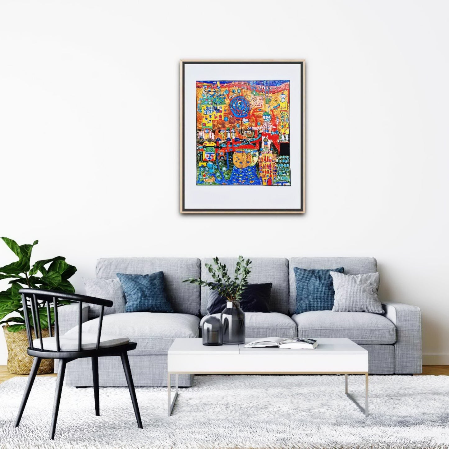 FRIEDENSREICH HUNDERTWASSER – Maľba faxom 30 dní (bez rámu)