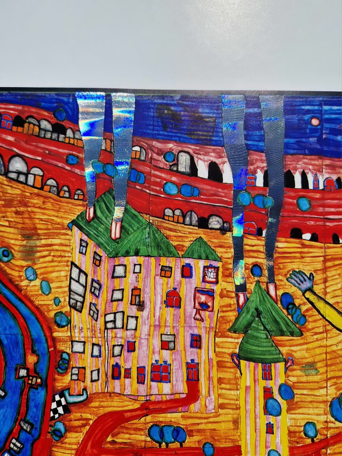 FRIEDENSREICH HUNDERTWASSER – Maľba faxom 30 dní (bez rámu)