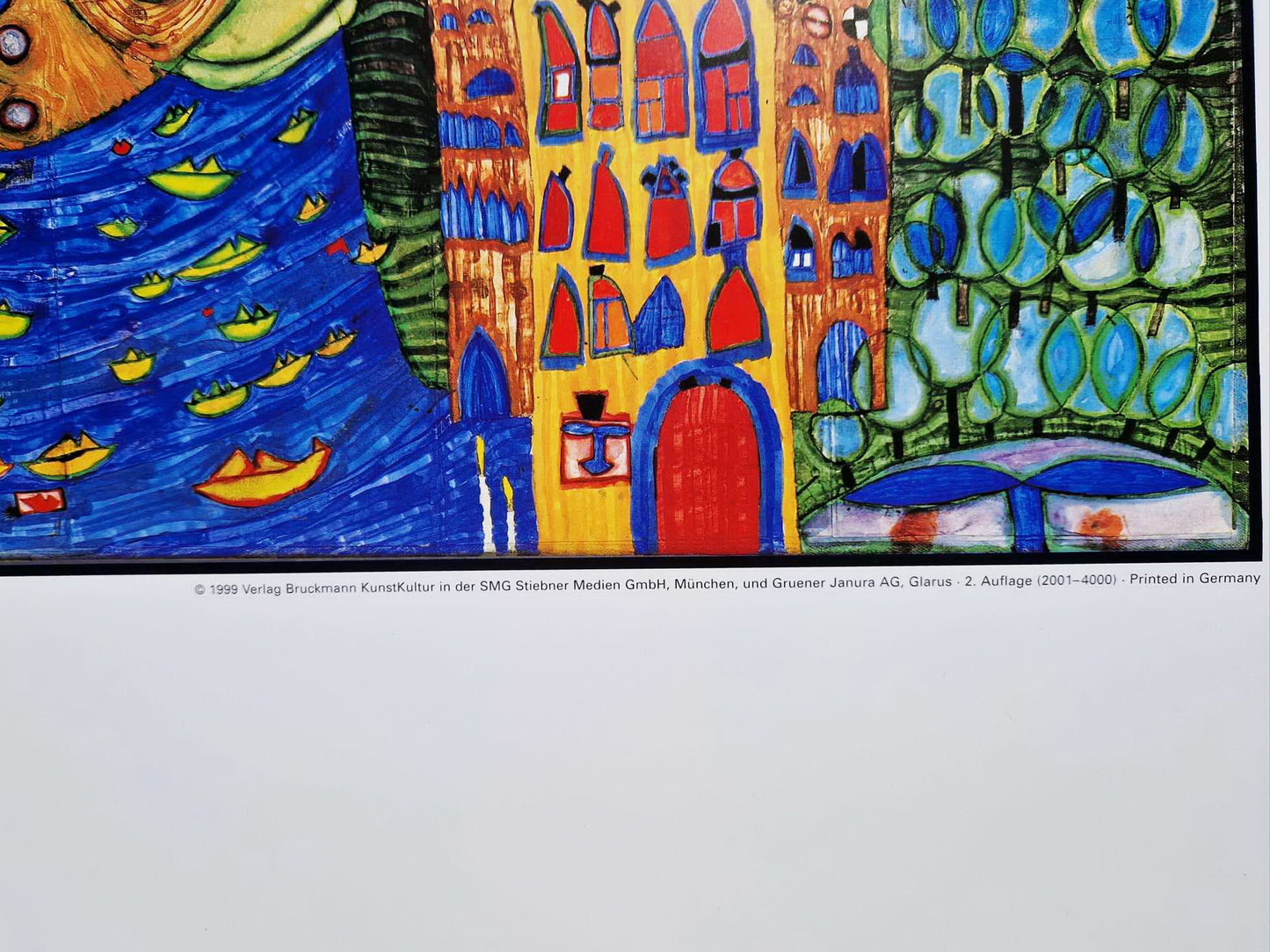 FRIEDENSREICH HUNDERTWASSER – Maľba faxom 30 dní (bez rámu)