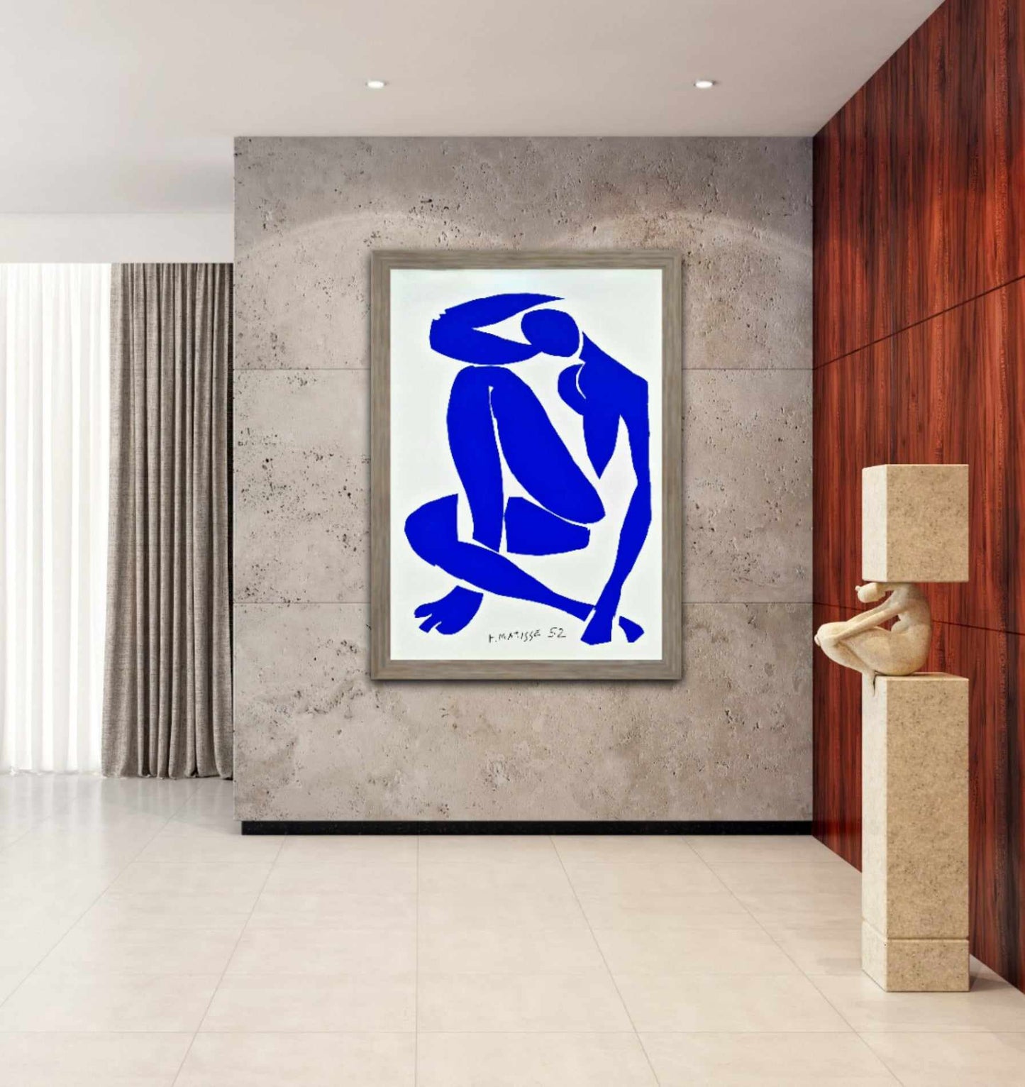 Henri Matisse - Modrý akt IV (veľký formát) (Nerámovaný) Sieťotlač