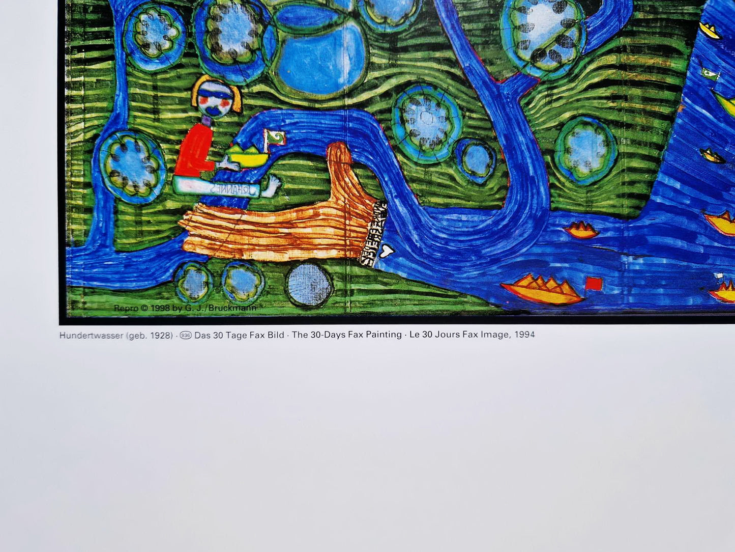 FRIEDENSREICH HUNDERTWASSER – Maľba faxom 30 dní (bez rámu)