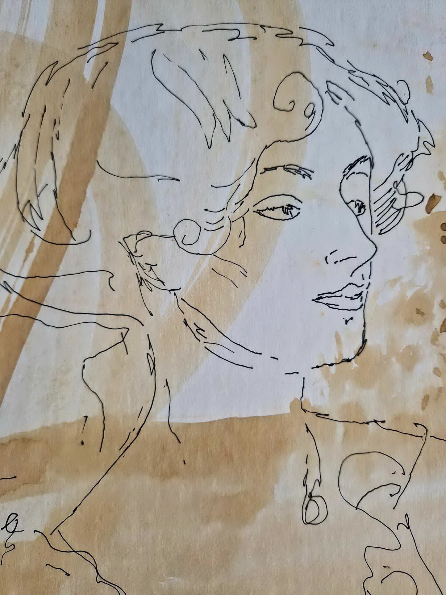 MICHAEL EISEMANN - Damenbildnis (Unframed) (UNIQUE - Watercolor)