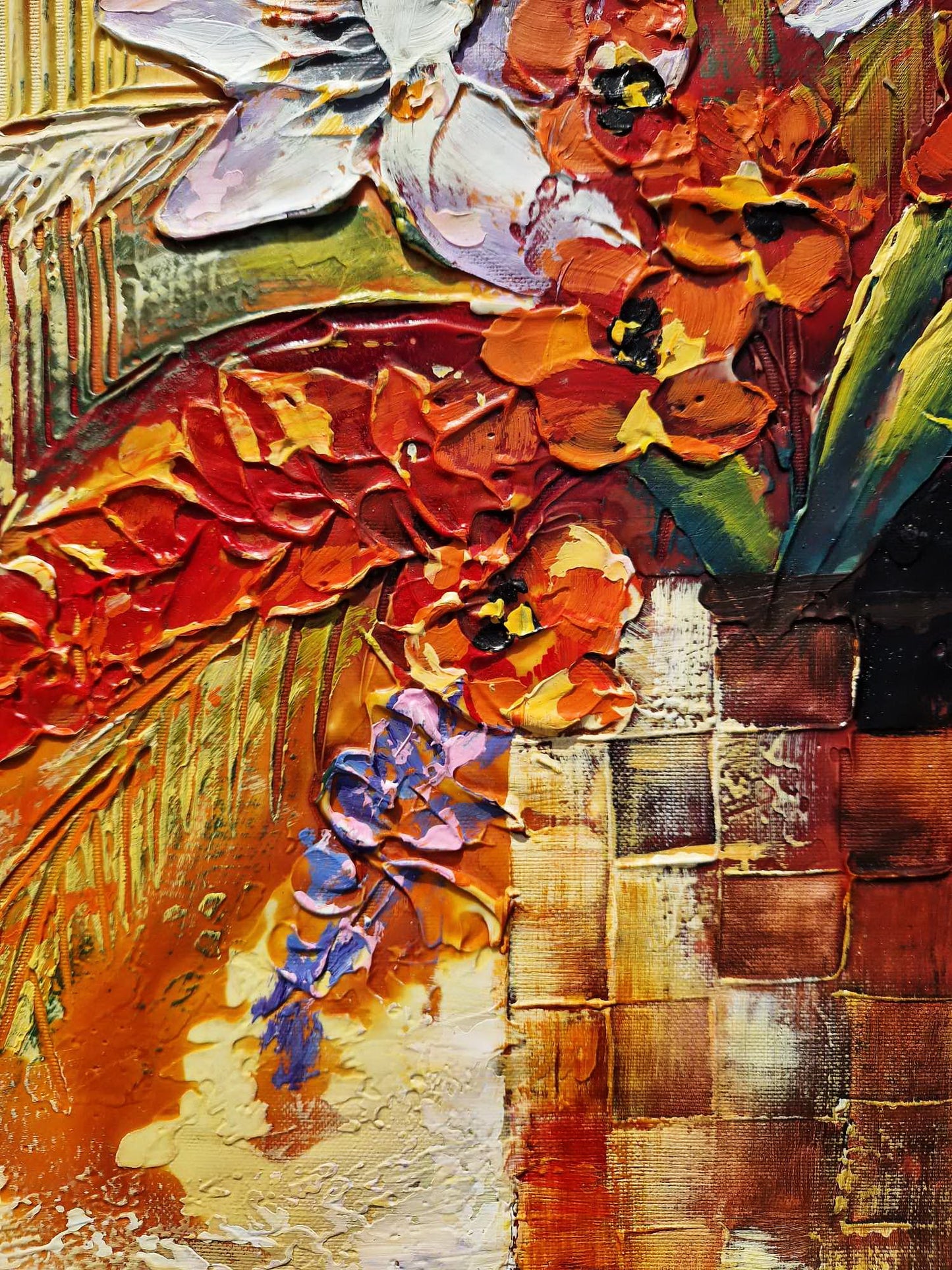 SHAUL KOSMAN - Spring Symphony (UNIQUE - acrylic/oil painting) (Unframed)