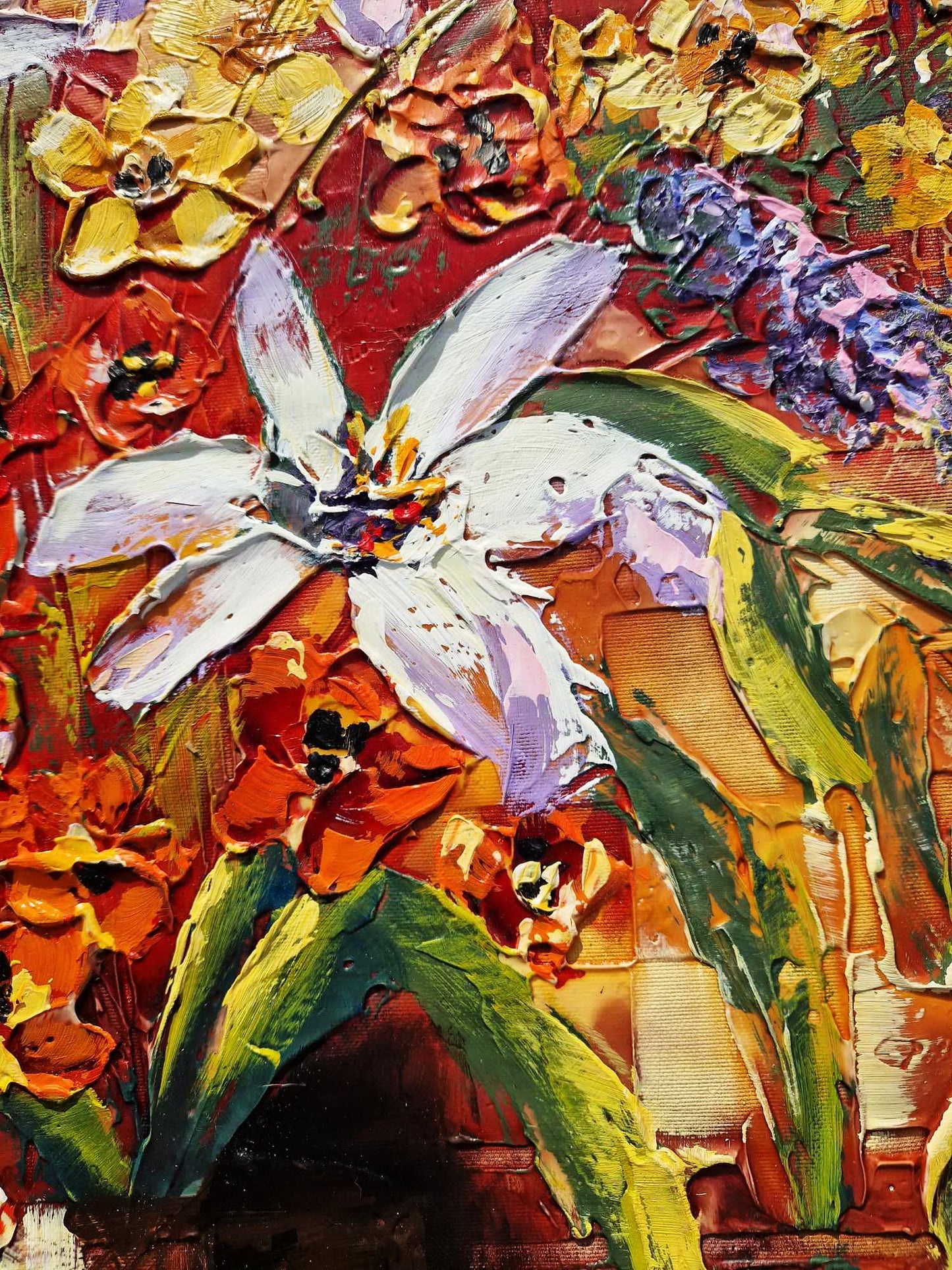 SHAUL KOSMAN - Spring Symphony (UNIQUE - acrylic/oil painting) (Unframed)