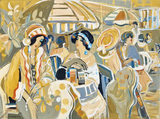 ISAAC MAIMON - Meeting (UNIQUE - acrylic/oil painting) (Certificate)