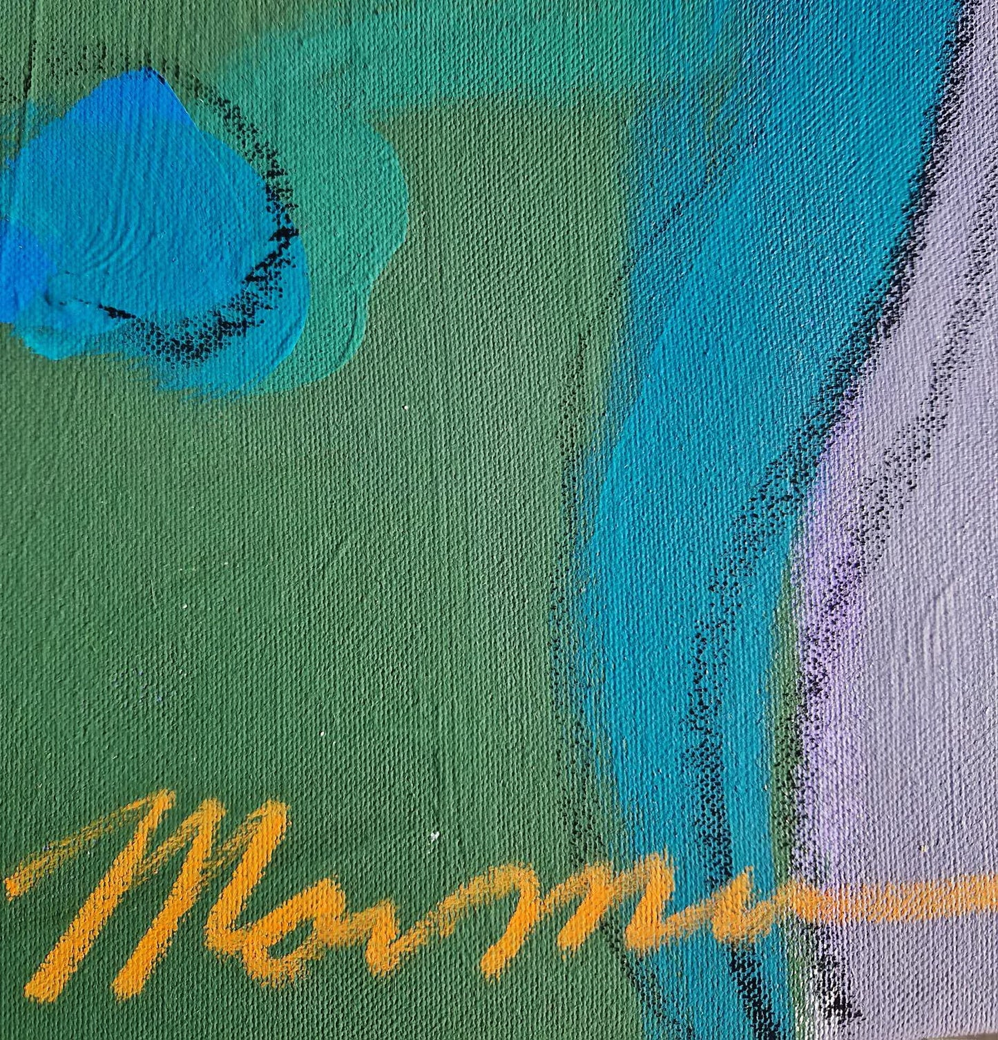 ISAAC MAIMON - Tea Time 2 (UNIQUE - acrylic/oil painting (Certificate)