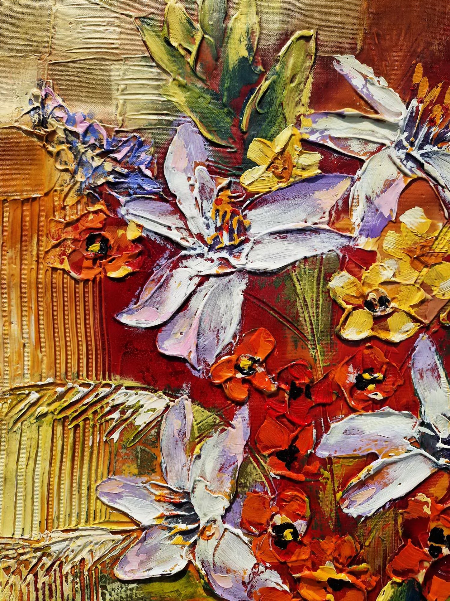 SHAUL KOSMAN - Spring Symphony (UNIQUE - acrylic/oil painting) (Unframed)