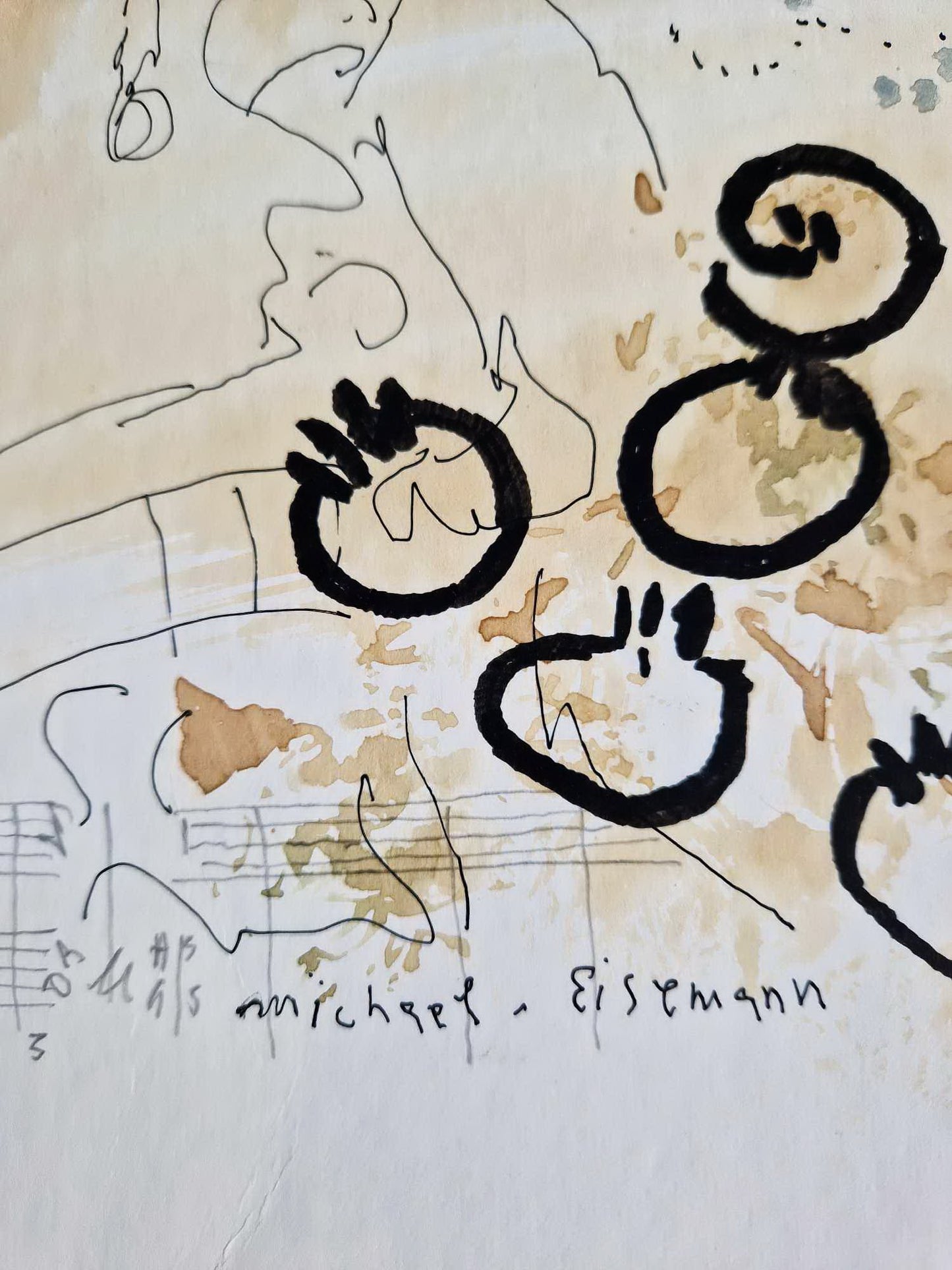 MICHAEL EISEMANN - Damenbildnis (Unframed) (UNIQUE - Watercolor)