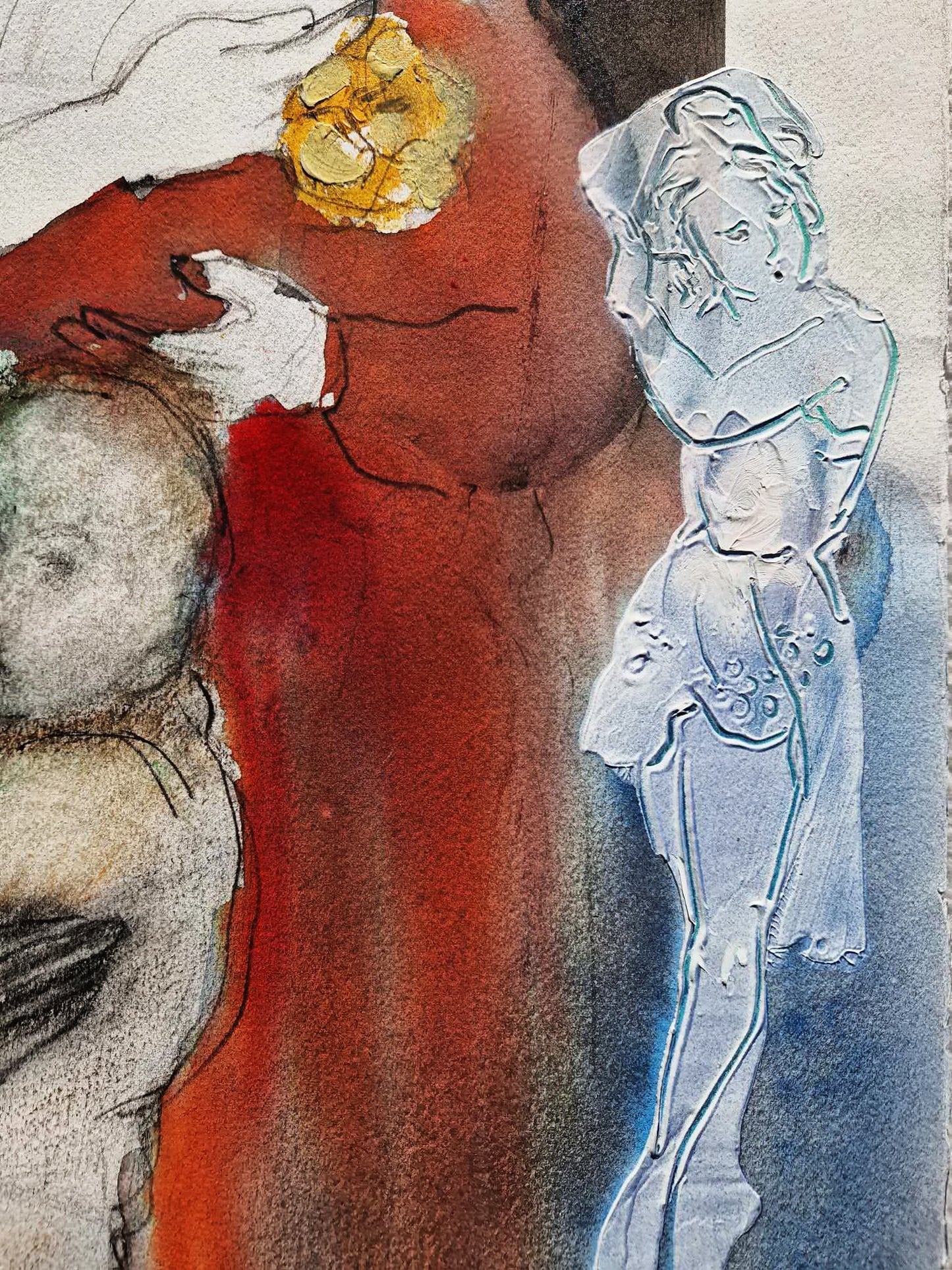 BATIA MAGAL - Symphony of Generations (UNIQUE - Watercolor / Mixed Media) (Unframed)