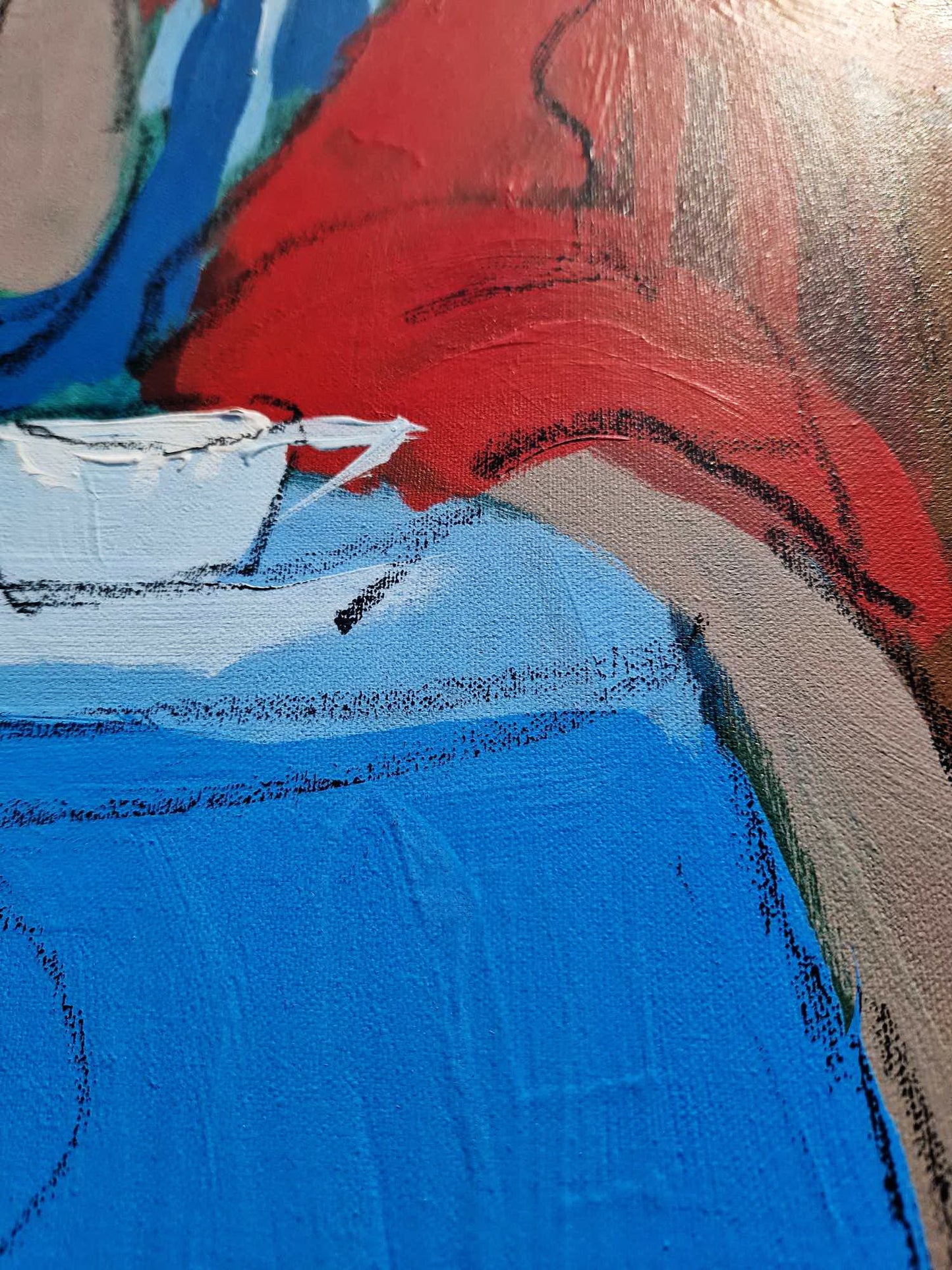 ISAAC MAIMON - Čas na čaj 1 (JEDINEČNÁ - akrylová/olejová maľba) (Certifikát)