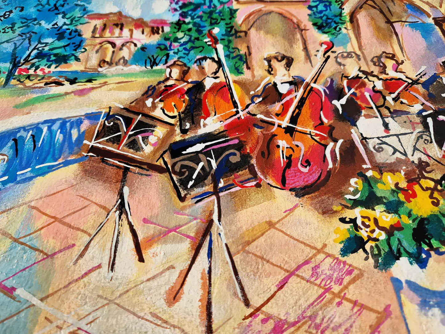 MICHAEL ROZENVAIN - Orchestral Balcony (Unframed) Serigraph