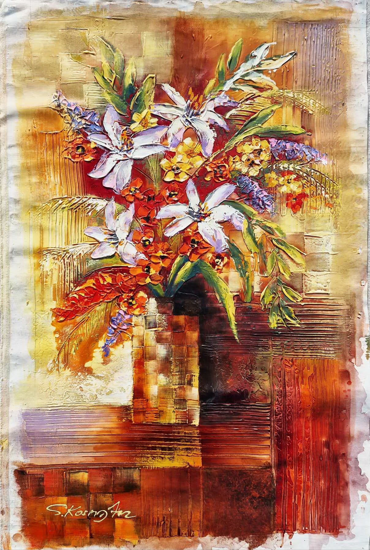 SHAUL KOSMAN - Spring Symphony (UNIQUE - acrylic/oil painting) (Unframed)