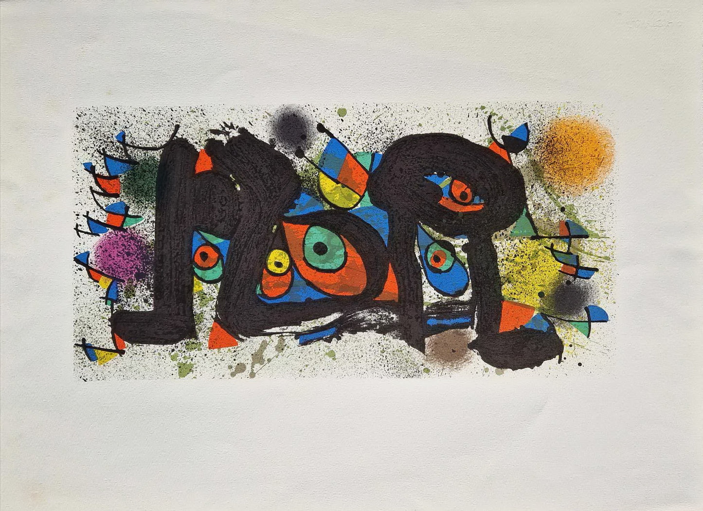 JOAN MIRO - Socha I (ZĽAVA!) (Bez rámu) Litografia