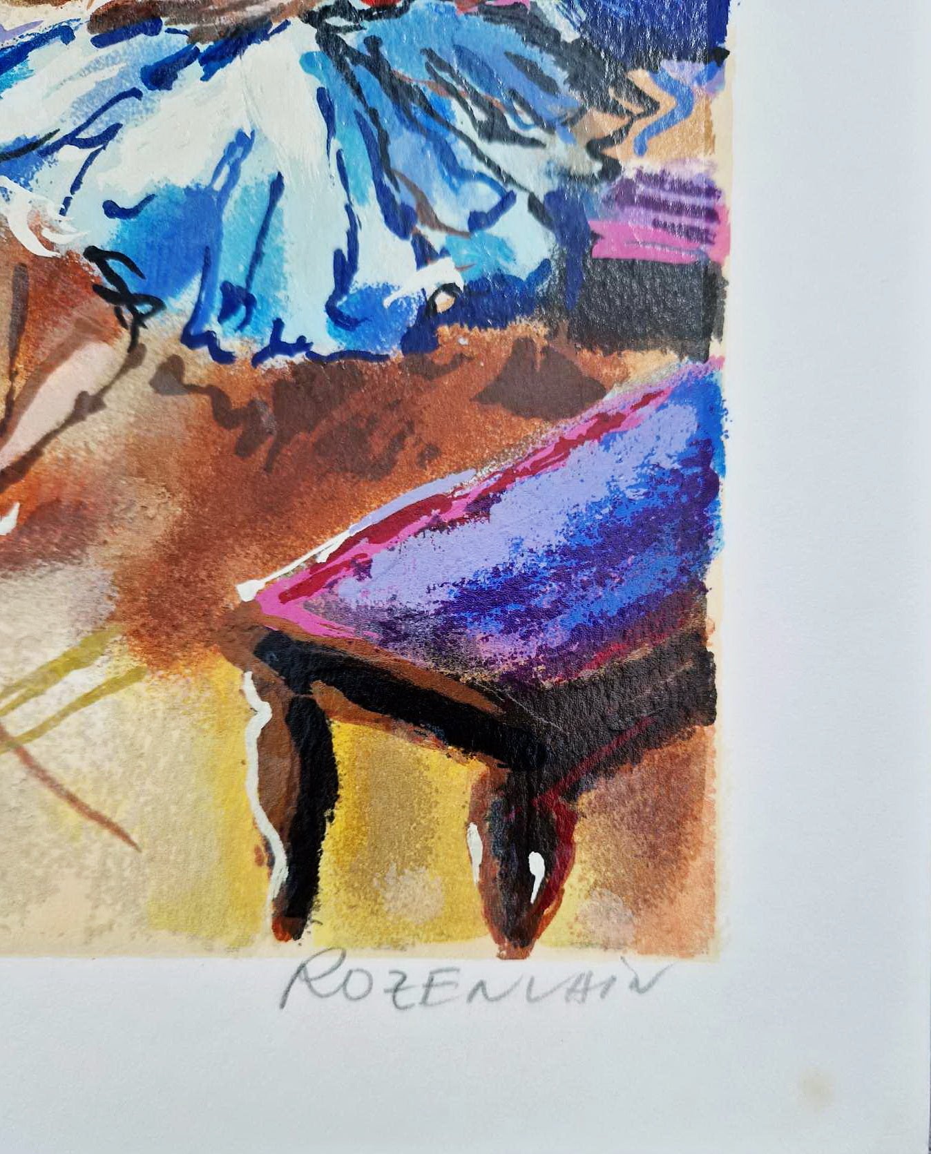 MICHAEL ROZENVAIN - Ballet Studio (Unframed) Serigraph