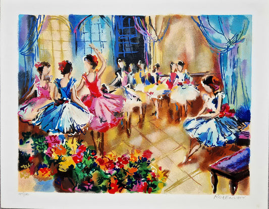 MICHAEL ROZENVAIN - Ballet Studio (Unframed) Serigraph