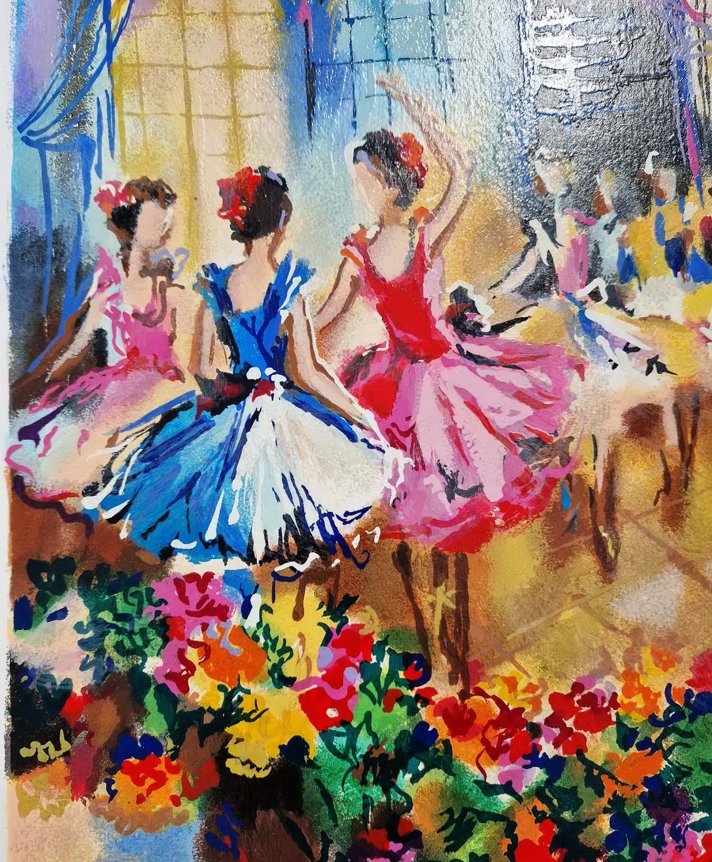 MICHAEL ROZENVAIN - Ballet Studio (Unframed) Serigraph