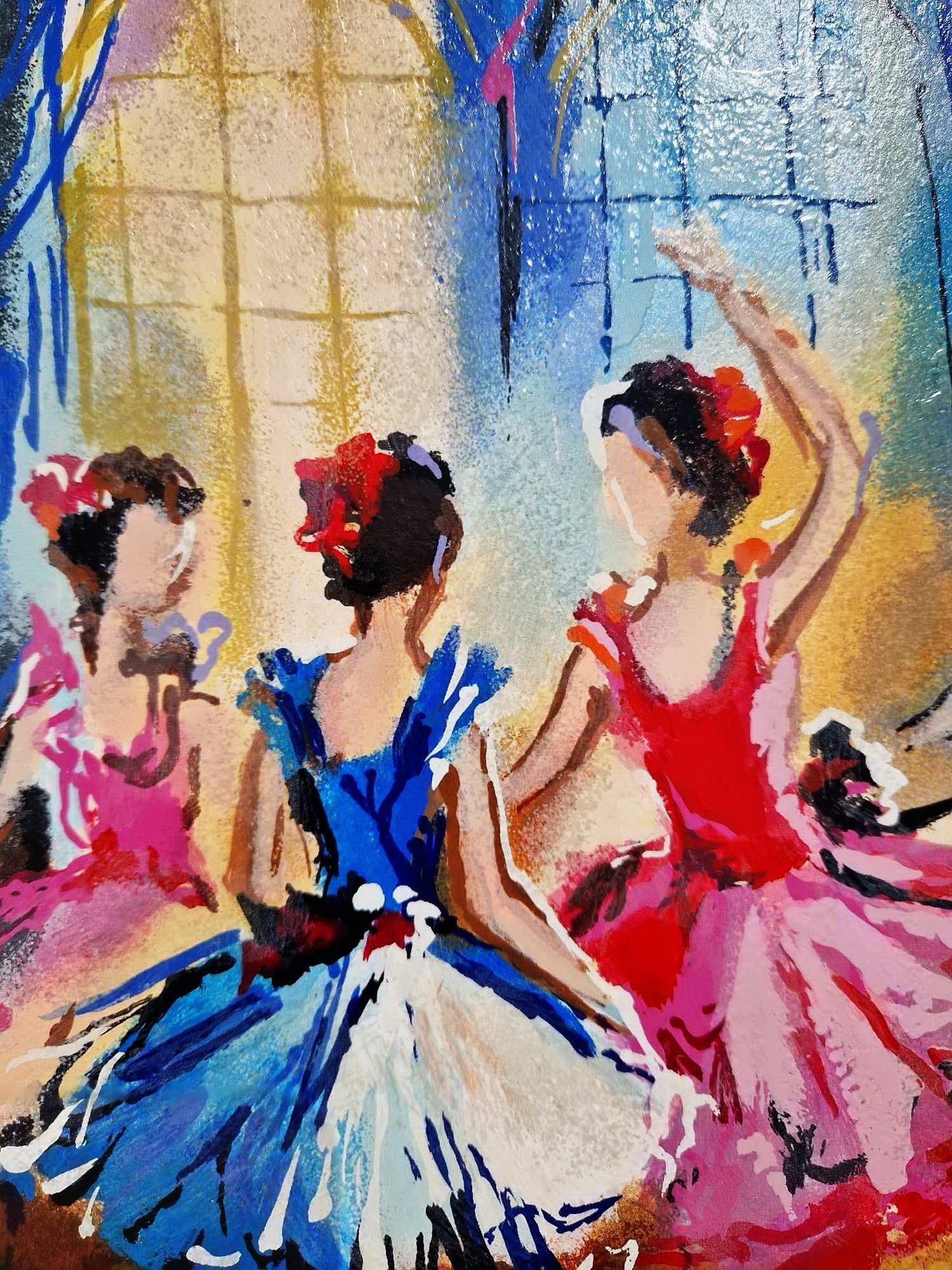 MICHAEL ROZENVAIN - Ballet Studio (Unframed) Serigraph