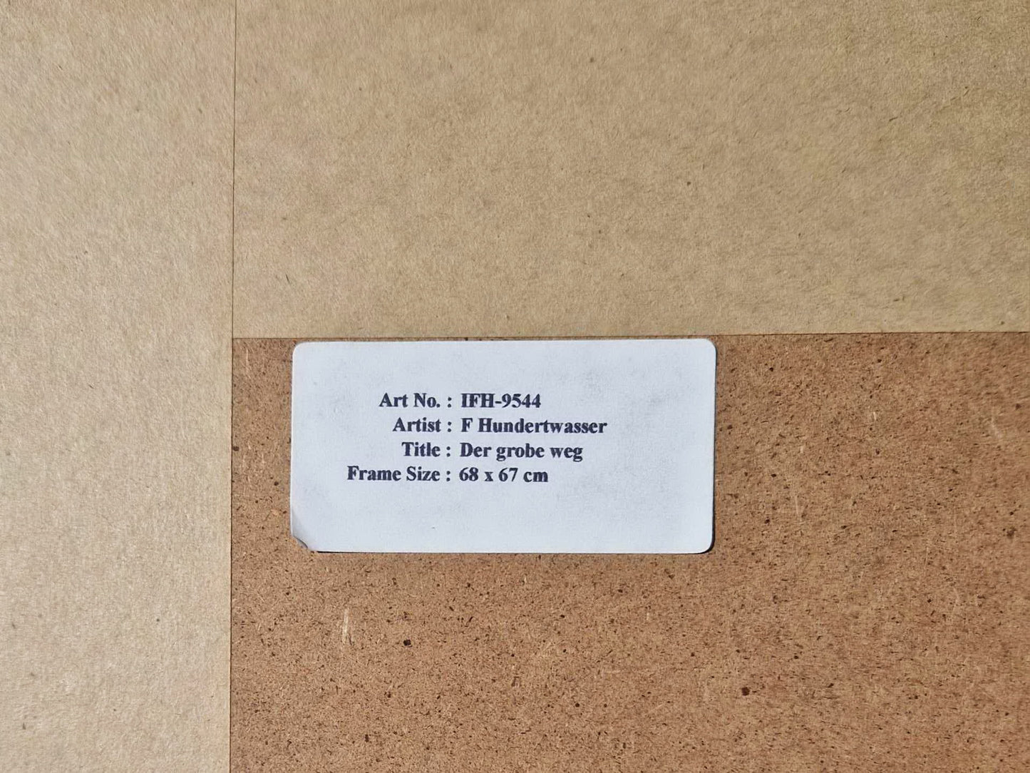 FRIEDENSREICH HUNDERTWASSER - The big way (Framed)