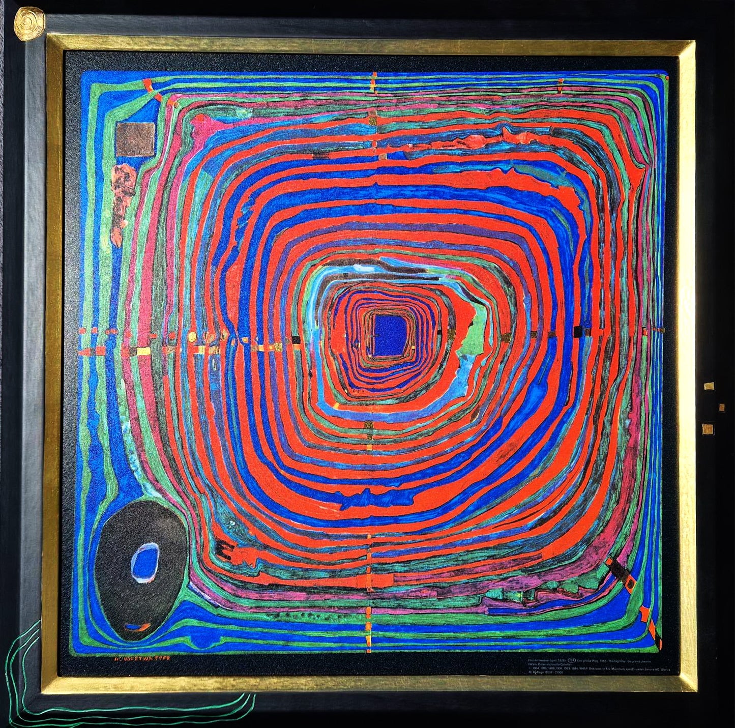 FRIEDENSREICH HUNDERTWASSER - The big way (Framed)