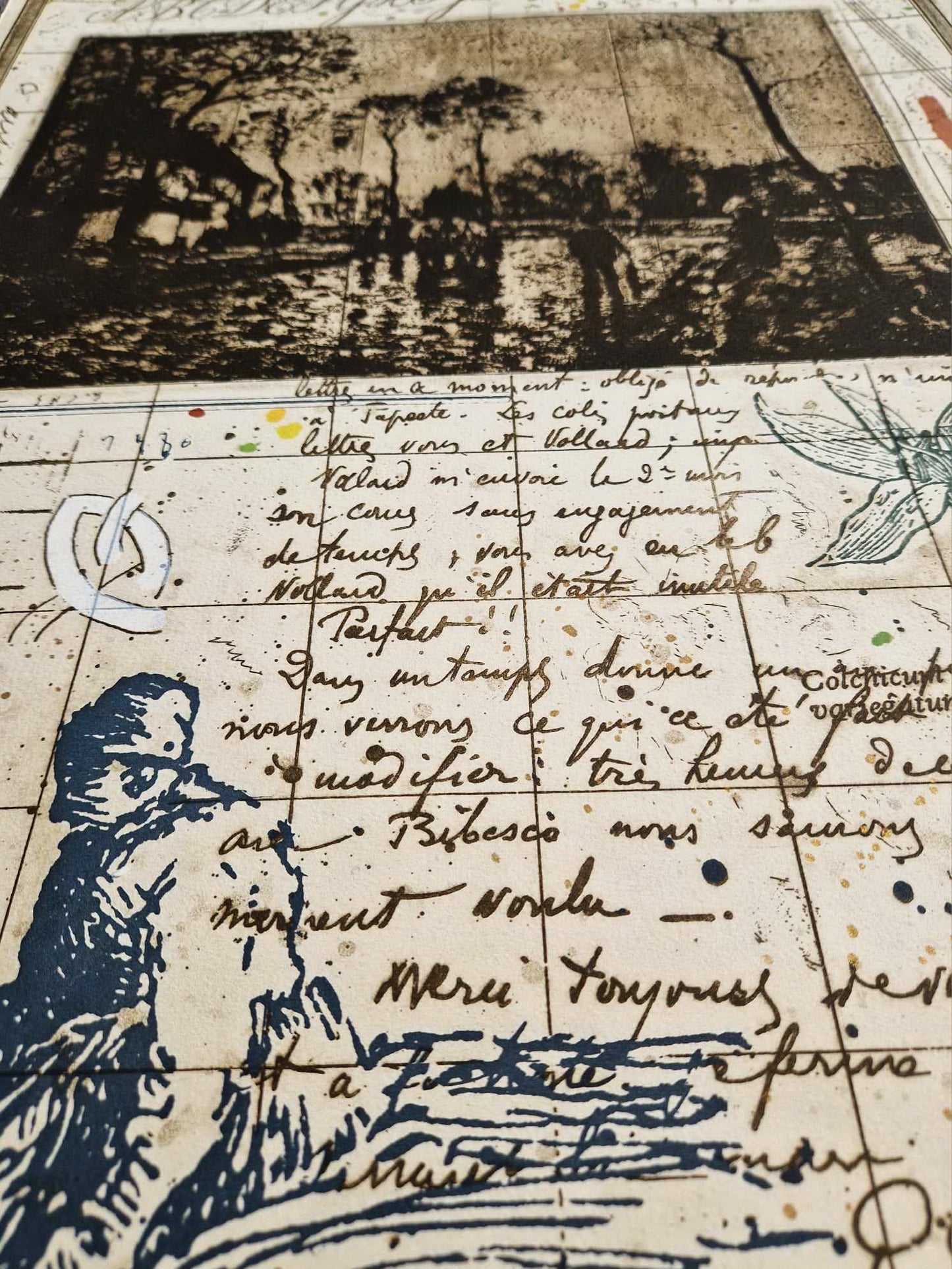 MICHAEL EISEMANN – Písma krajiny (Nerámované) Litografia