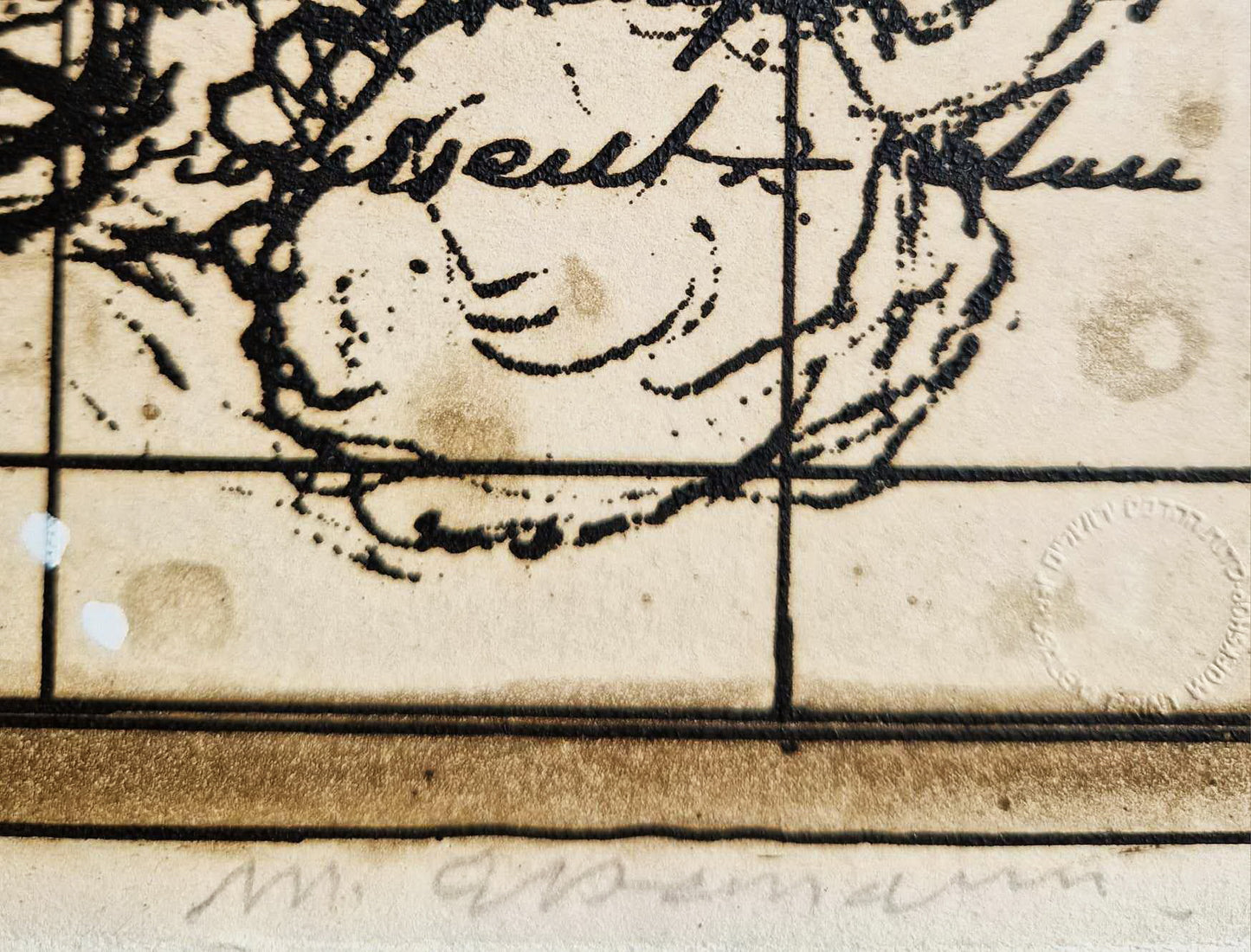 MICHAEL EISEMANN – Zimné ľalie v okne (bez rámu) Litografia