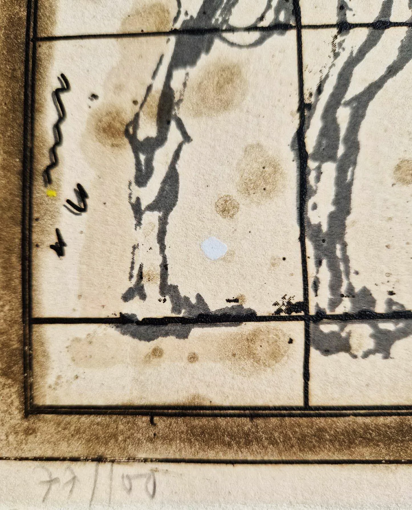 MICHAEL EISEMANN – Zimné ľalie v okne (bez rámu) Litografia