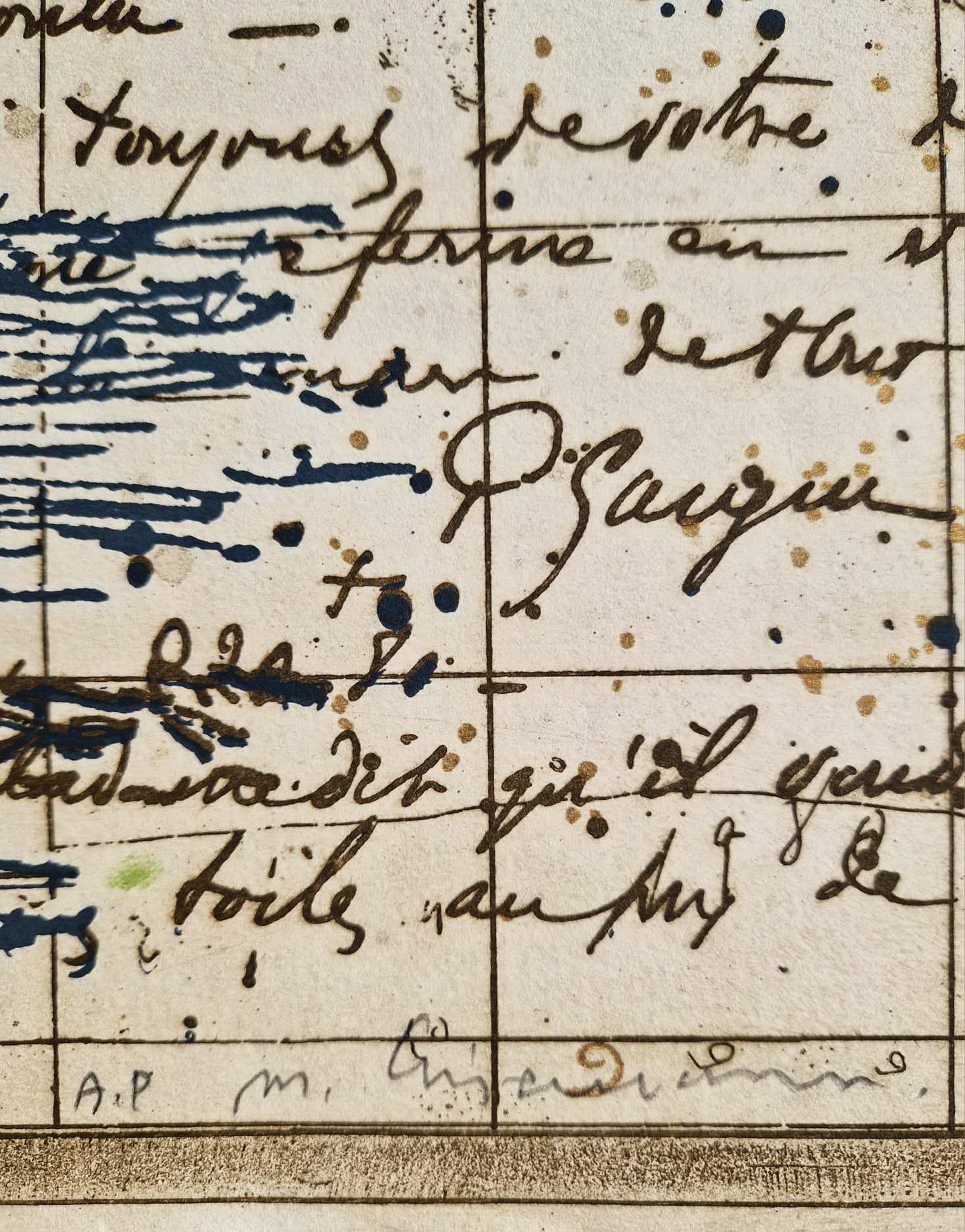 MICHAEL EISEMANN – Písma krajiny (Nerámované) Litografia