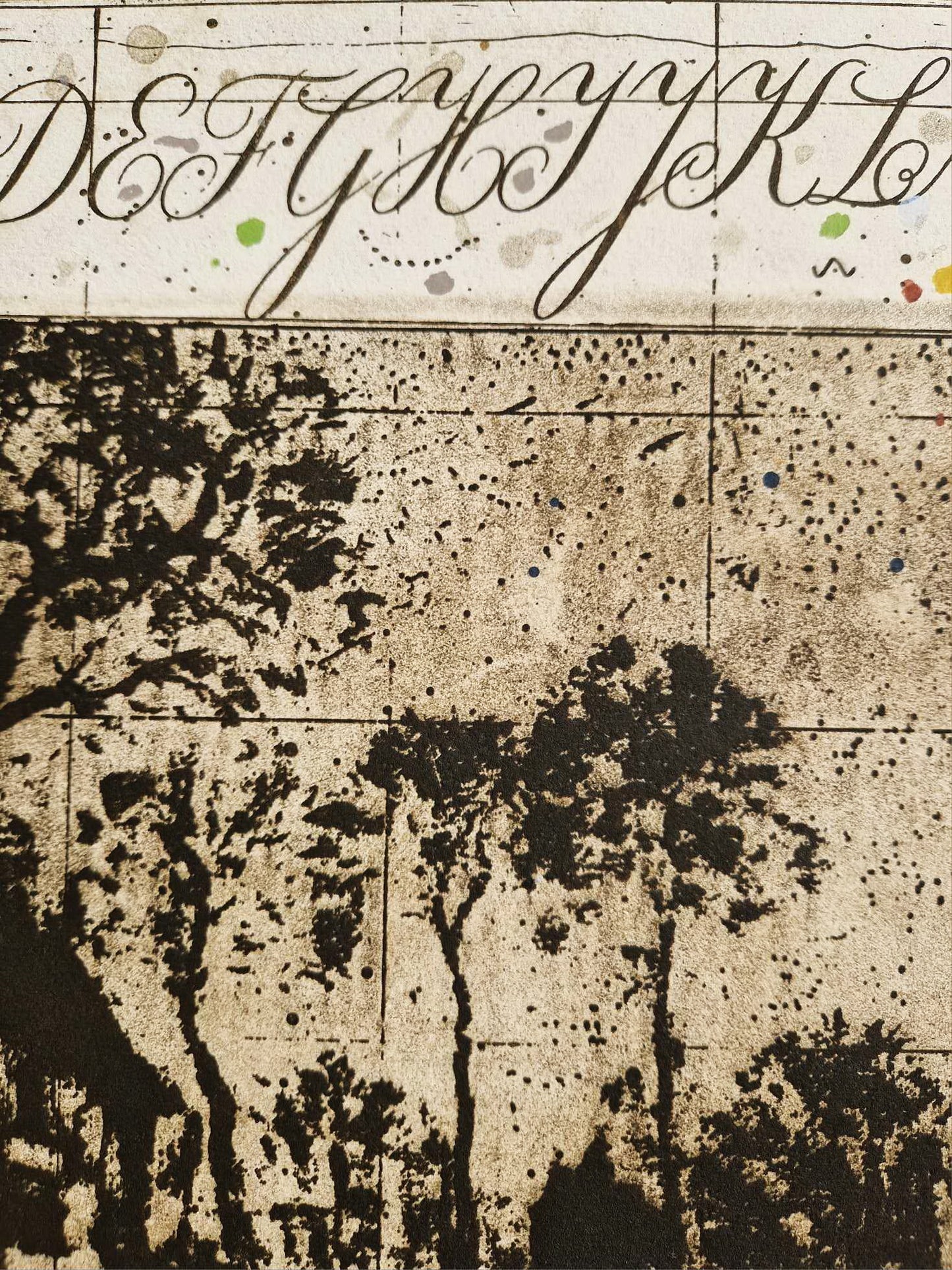 MICHAEL EISEMANN – Písma krajiny (Nerámované) Litografia