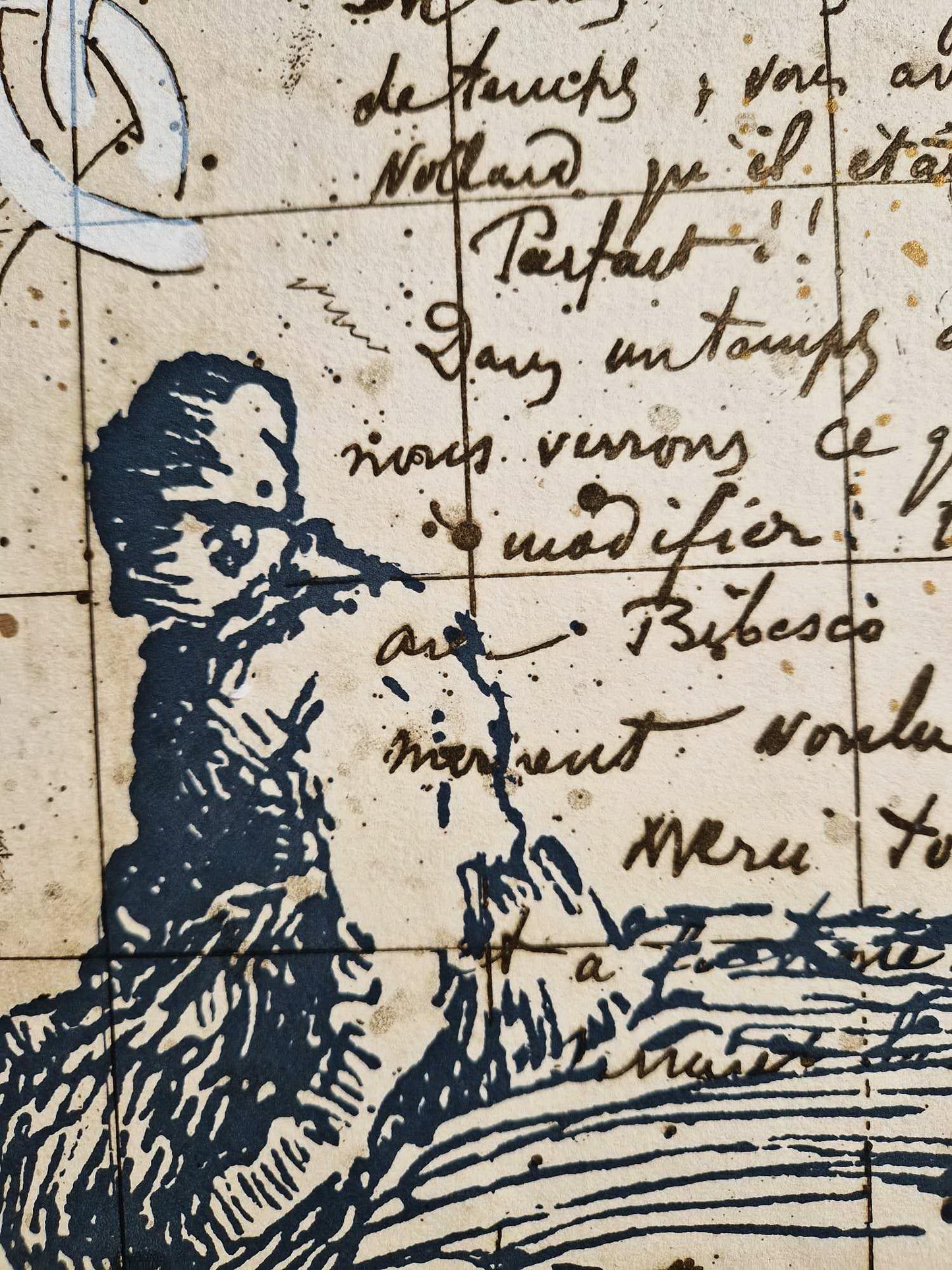 MICHAEL EISEMANN – Písma krajiny (Nerámované) Litografia