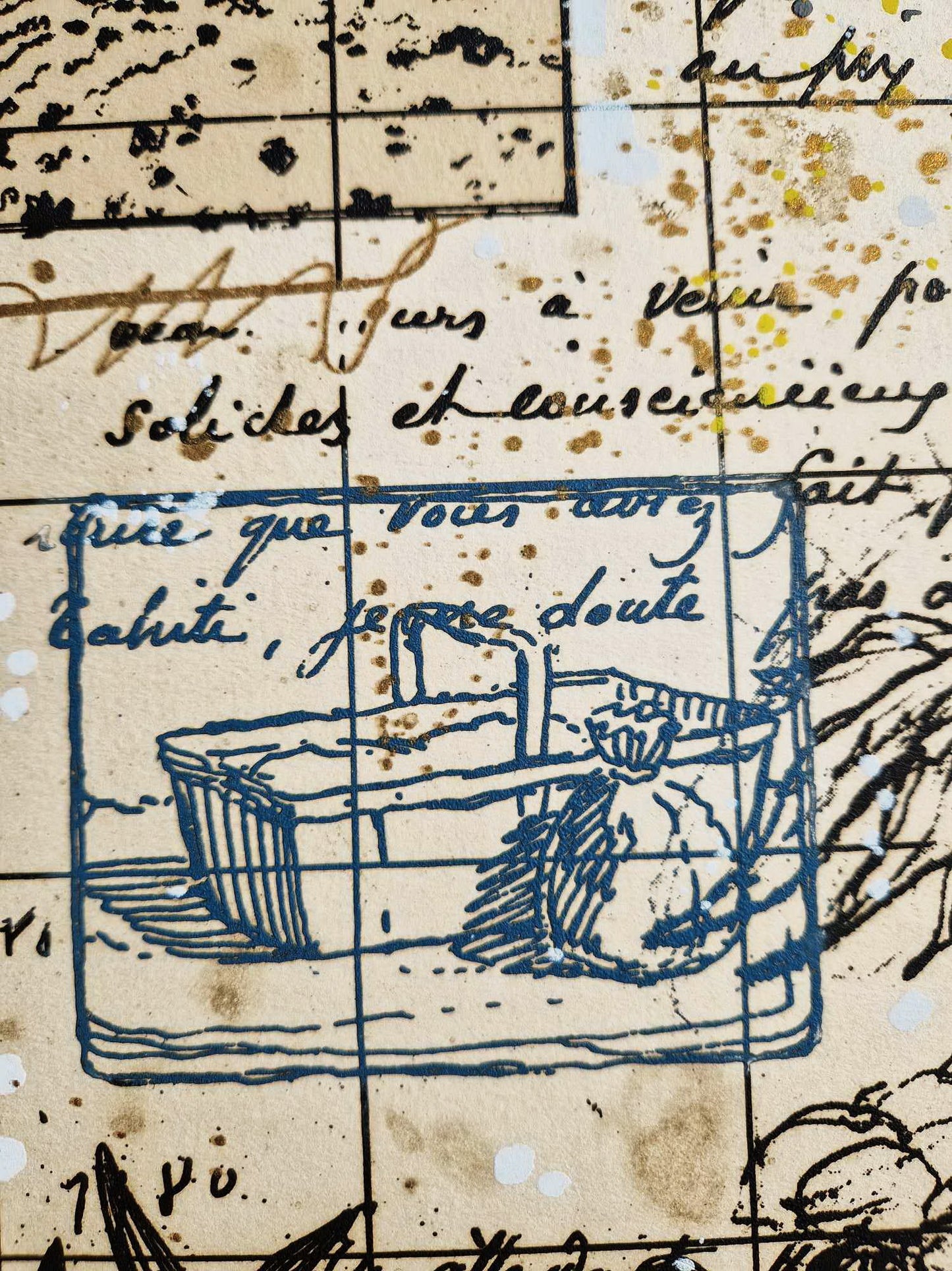 MICHAEL EISEMANN – Zimné ľalie v okne (bez rámu) Litografia