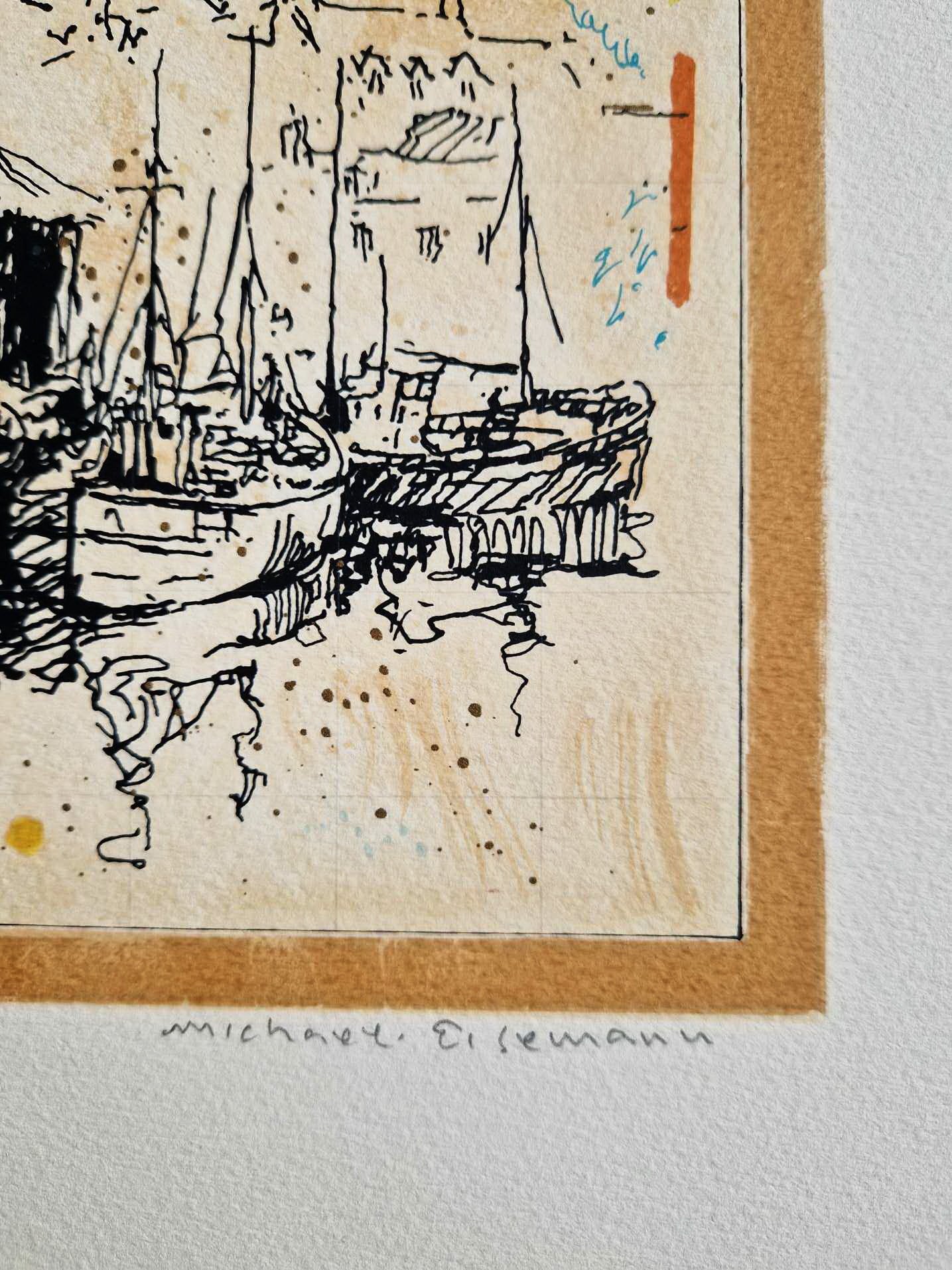 MICHAEL EISEMANN - Okraj dediny (Nerámovaná) Litografia