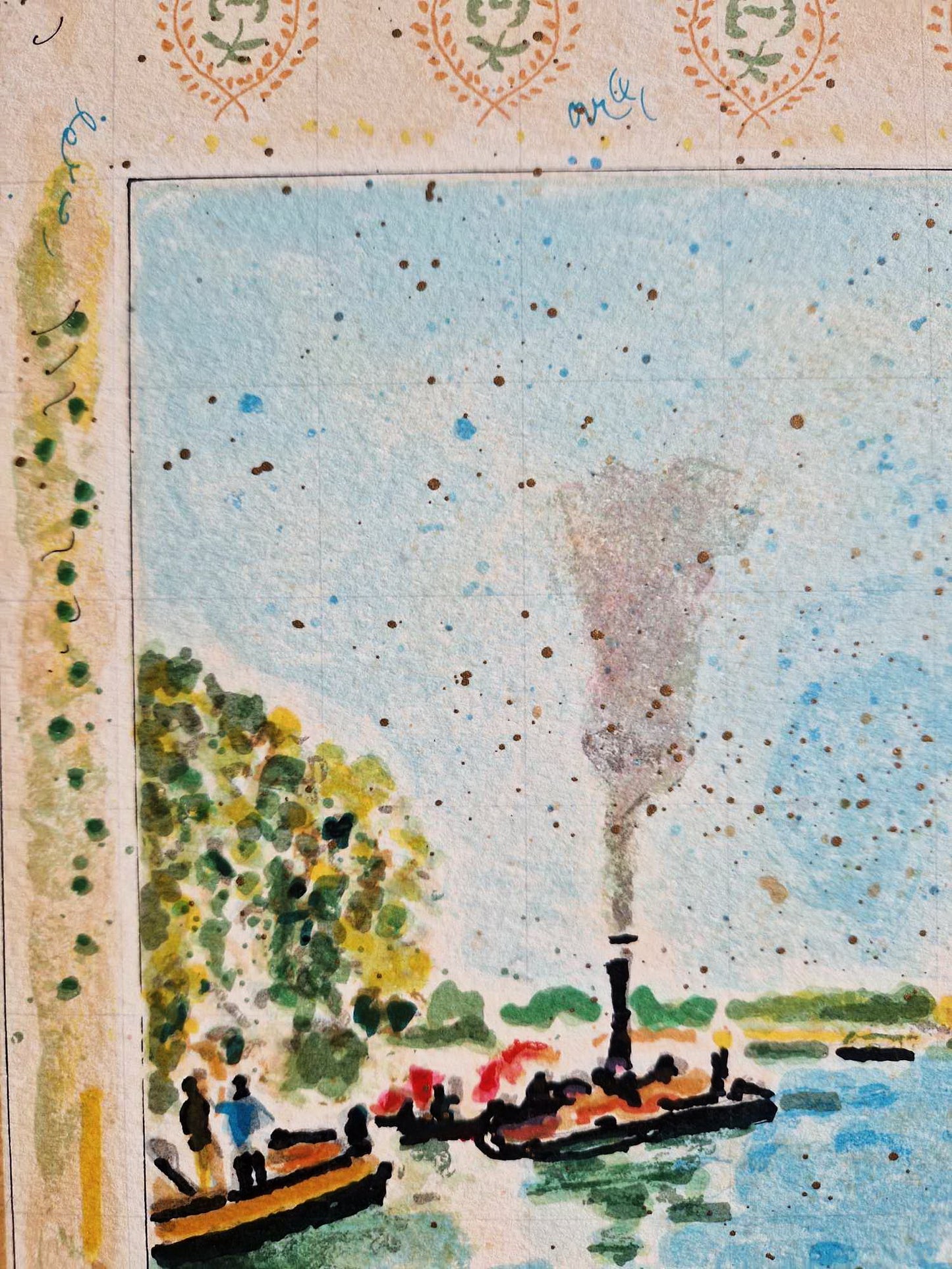 MICHAEL EISEMANN - Okraj dediny (Nerámovaná) Litografia