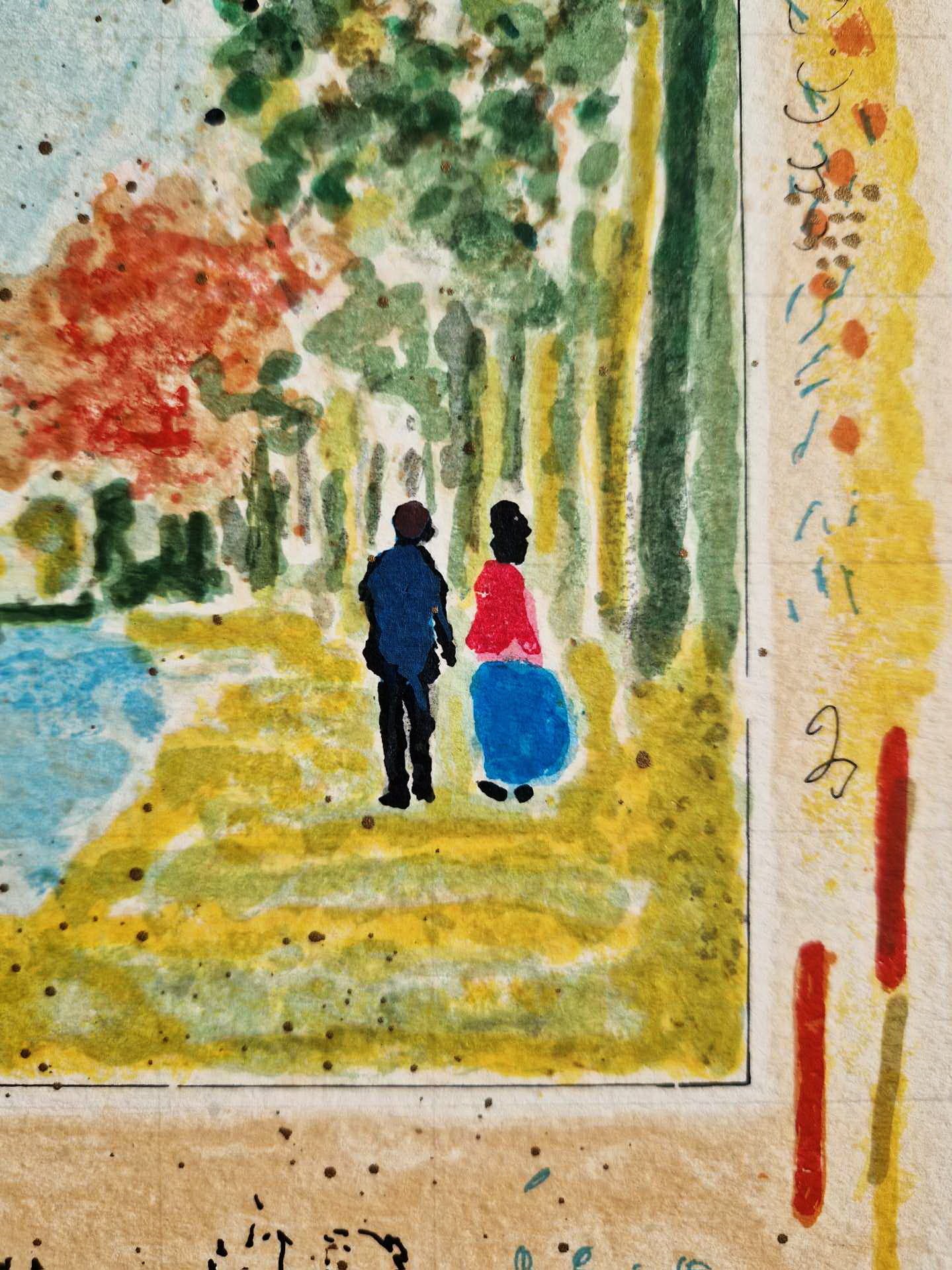 MICHAEL EISEMANN - Okraj dediny (Nerámovaná) Litografia