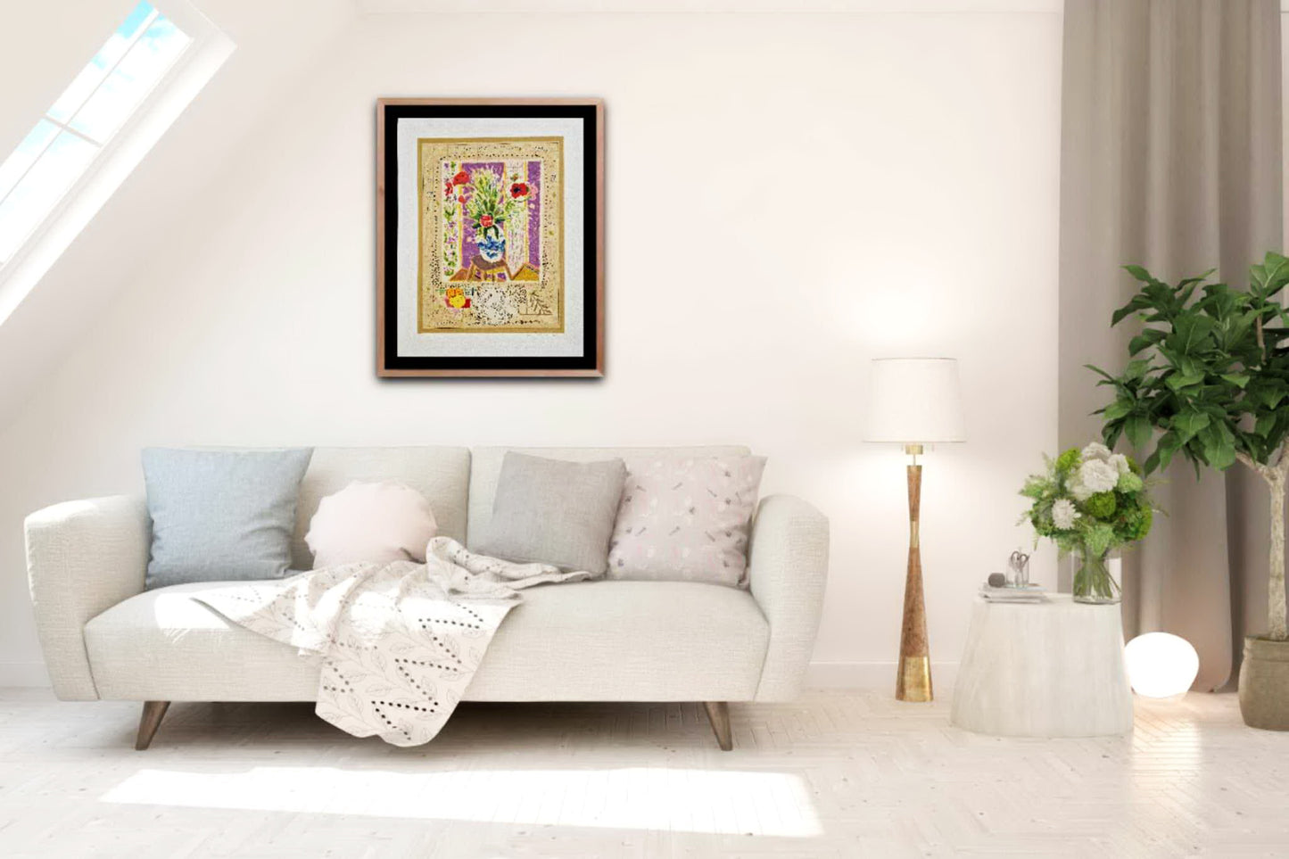 MICHAEL EISEMANN - Litografia vlčieho maku (bez rámu).