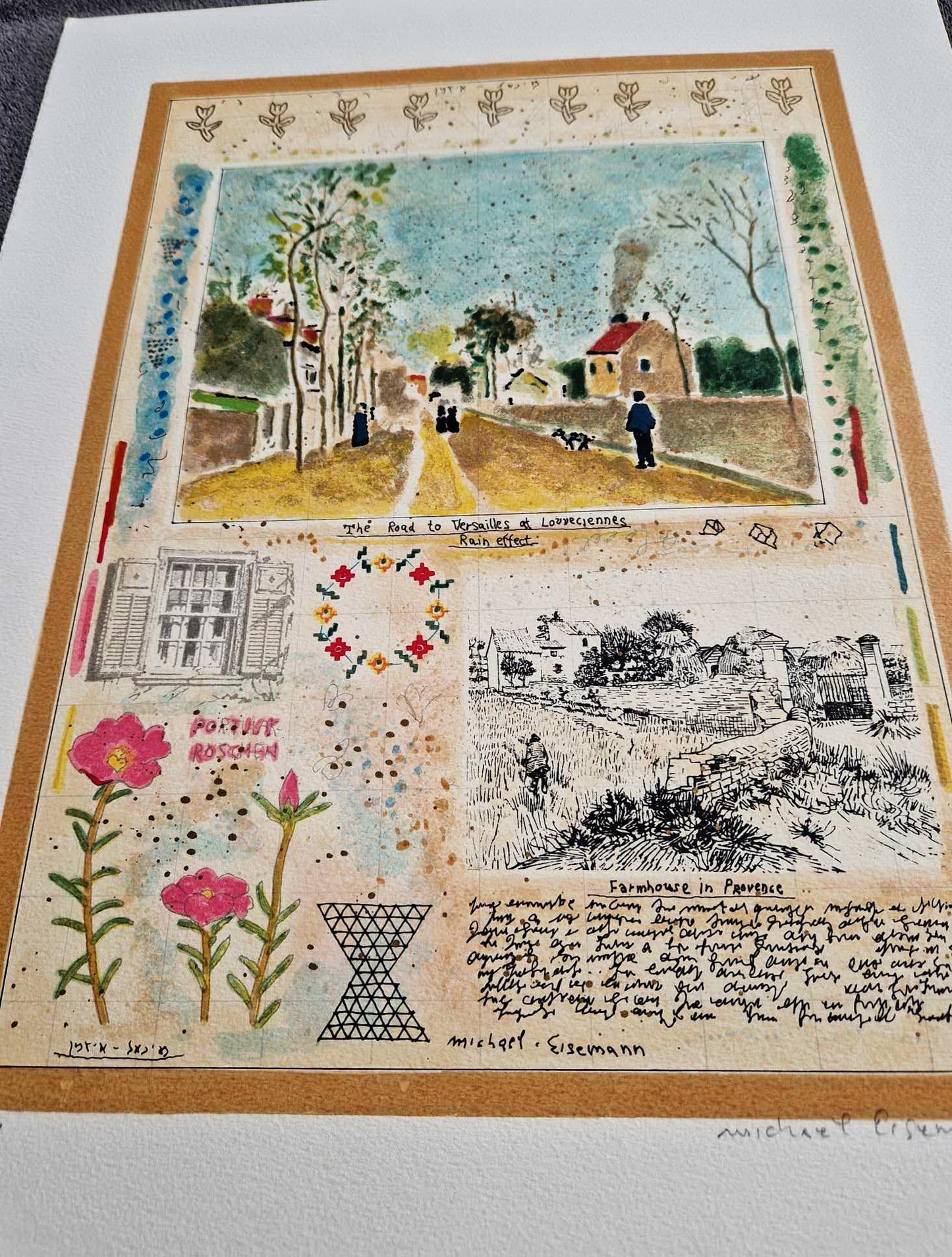 MICHAEL EISEMANN - Farmhouse in Provence (Unframed) Lithograph