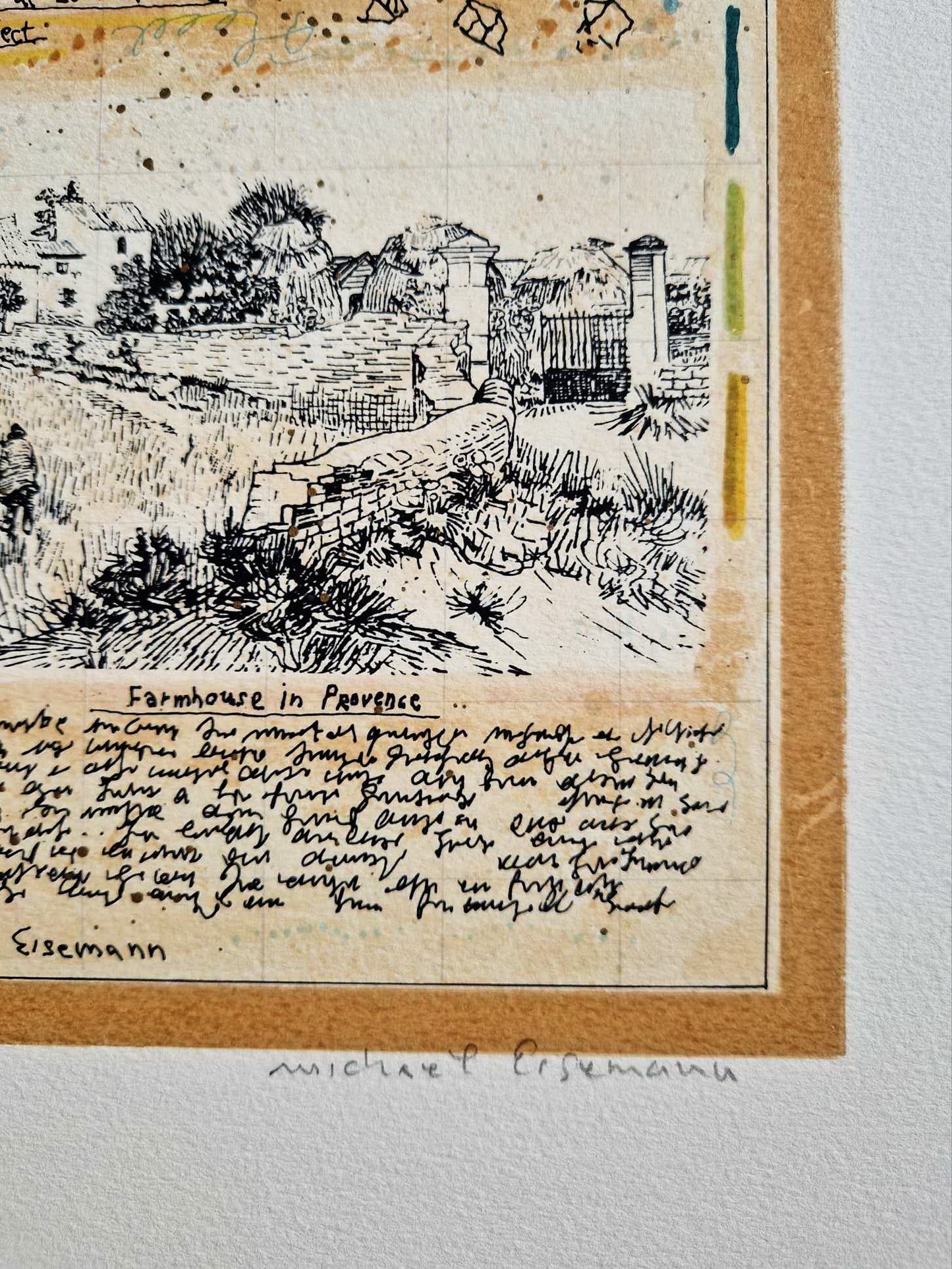 MICHAEL EISEMANN - Farmhouse in Provence (Unframed) Lithograph