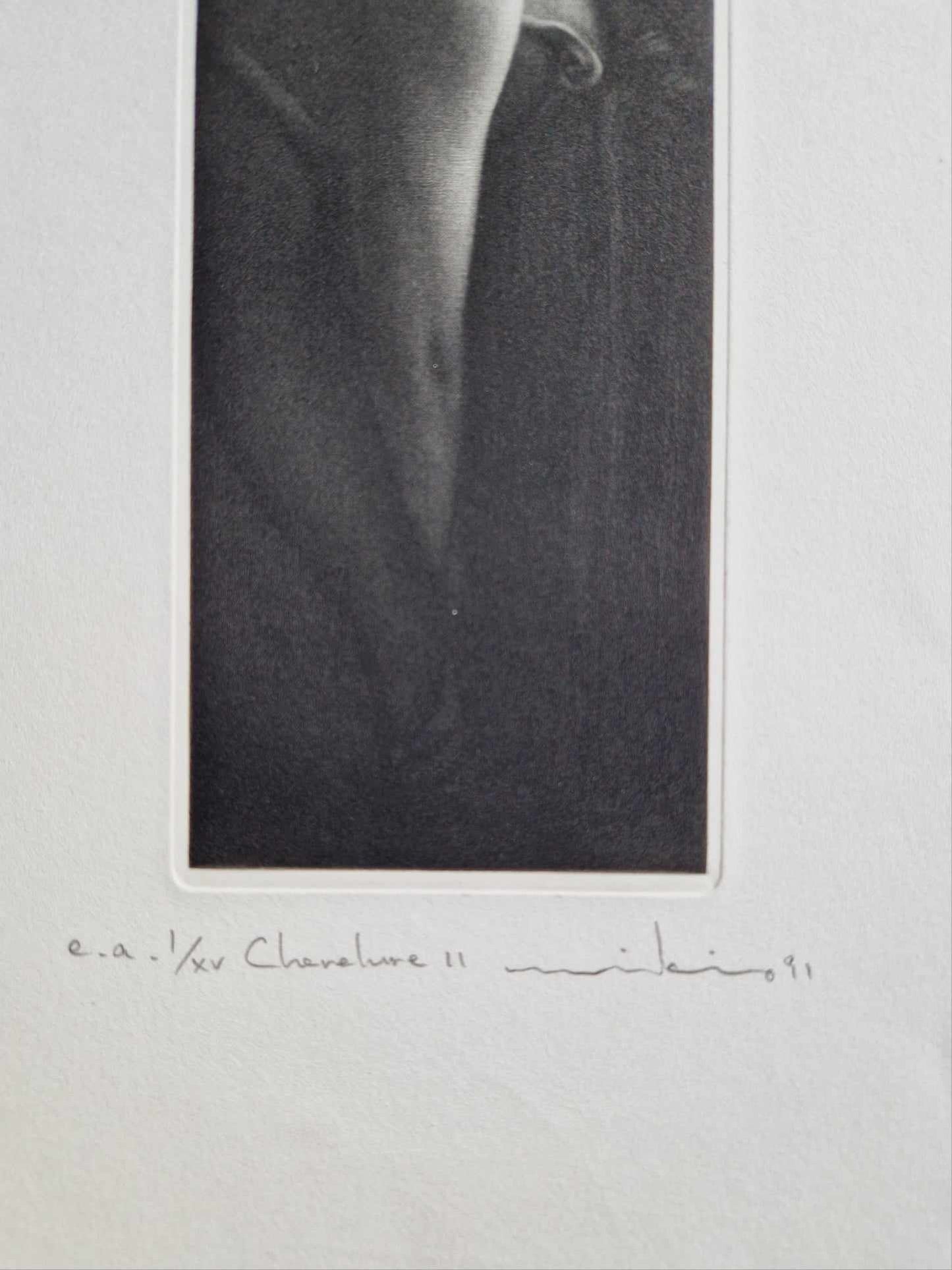 MIKIO WATANABE – Vlasy II (Neorámované), Originálna mezzotinta