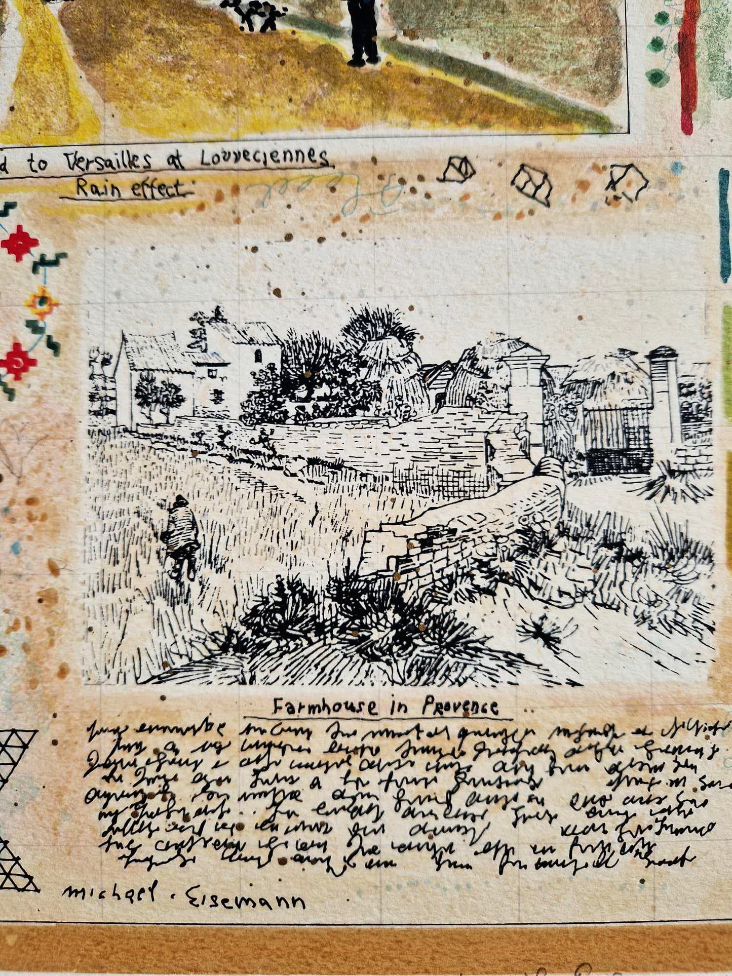 MICHAEL EISEMANN - Farmhouse in Provence (Unframed) Lithograph