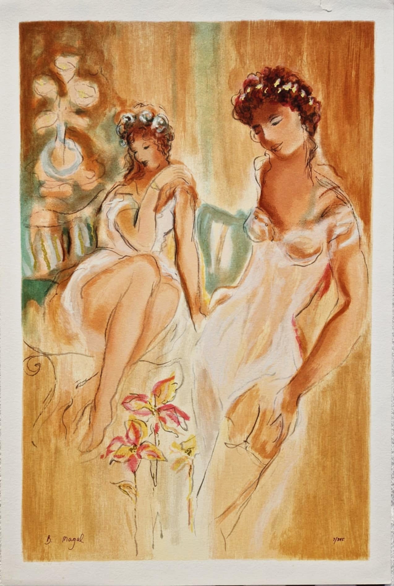 BATIA MAGAL - Sisters (DISCOUNT!) (Unframed) Serigraph