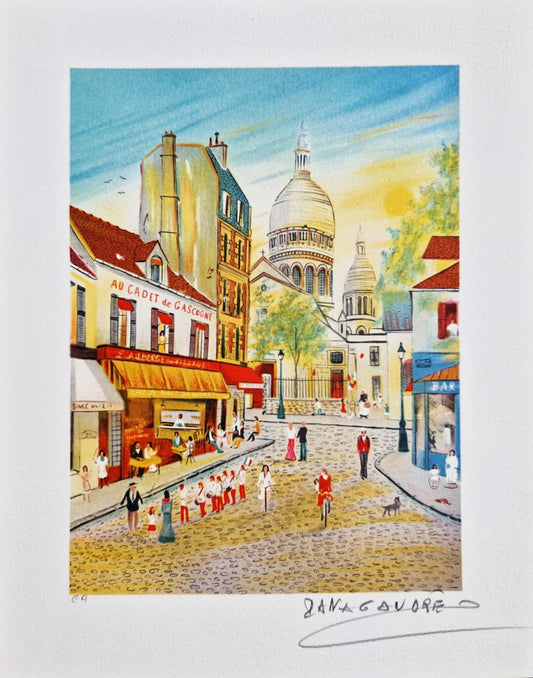 DAN GANDRE - Au Cadet de Gascogne (Unframed), Lithograph