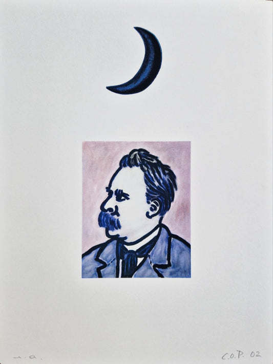 C.O. Paeffgen (C.O.P) - "Mond über Nietzsche" (Moon over Nietzsche) (Unframed), Serigraph