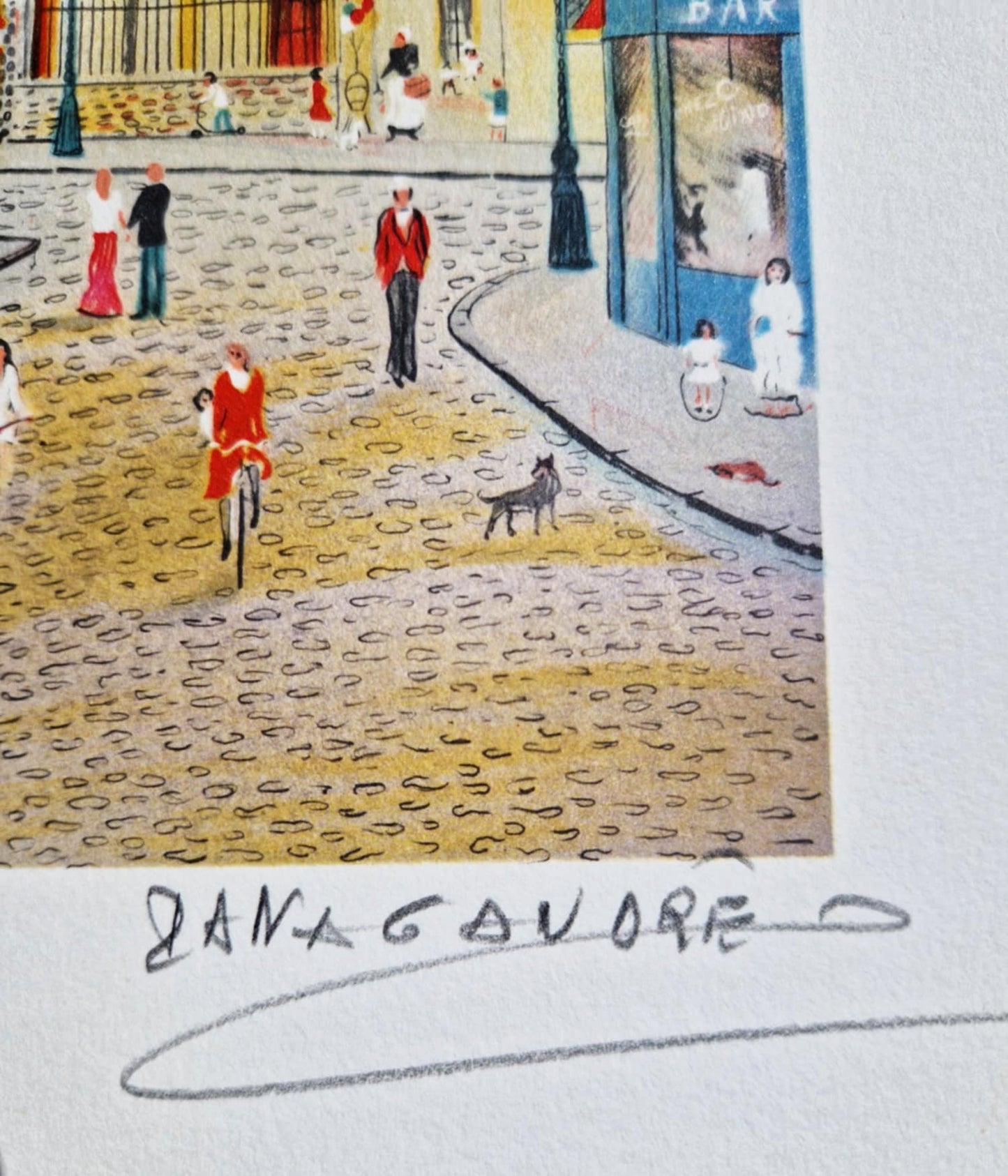 DAN GANDRE – U gaskonského kadeta - Montmartre (Bez rámu), Litografia