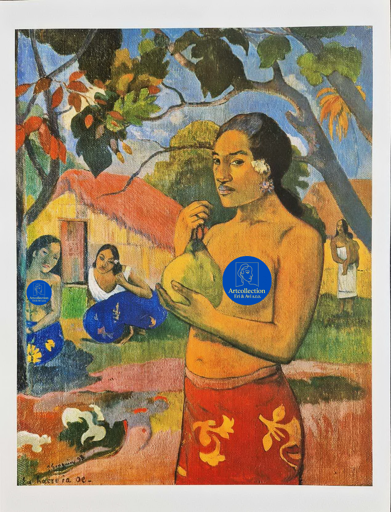 PAUL GAUGUIN - Ea Haere Ia Oe (Unframed),Granolithograph