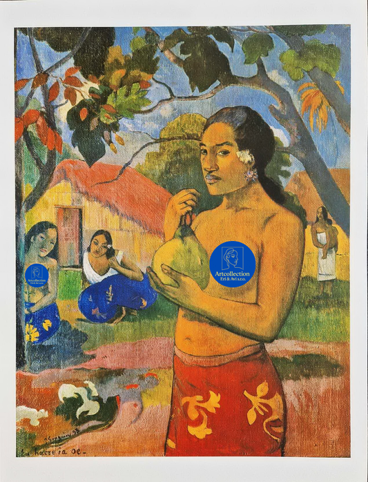 PAUL GAUGUIN - Ea Haere Ia Oe (Unframed),Granolithograph
