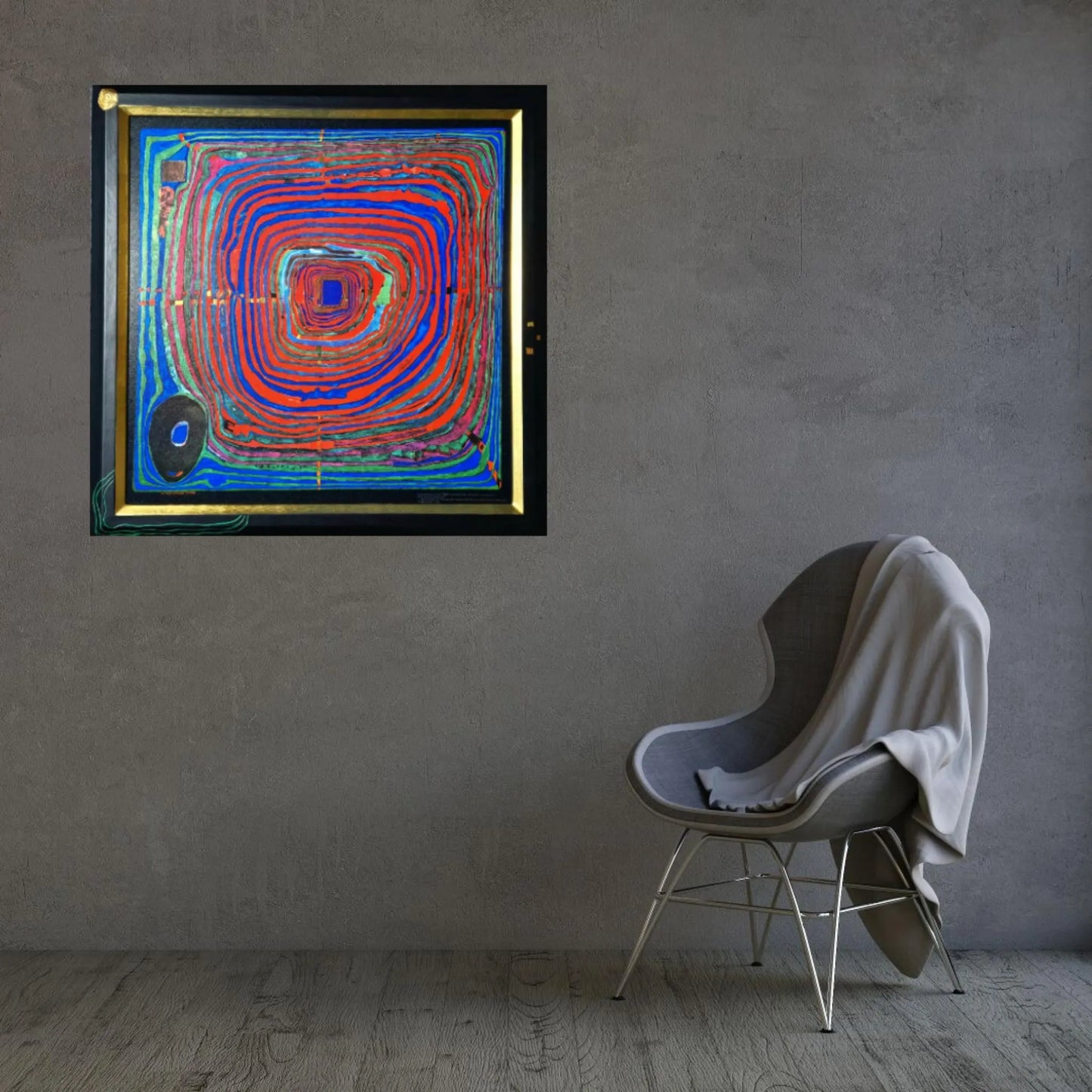 FRIEDENSREICH HUNDERTWASSER - Veľká cesta (zarámované)