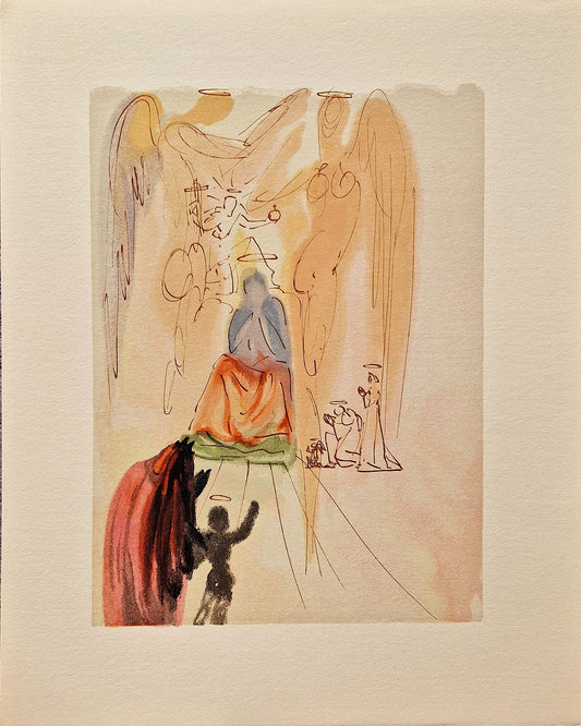 SALVADOR DALI - Beatrice and the Triumph of the Saints  (Dante - Divine Comedy) (Unframed)
