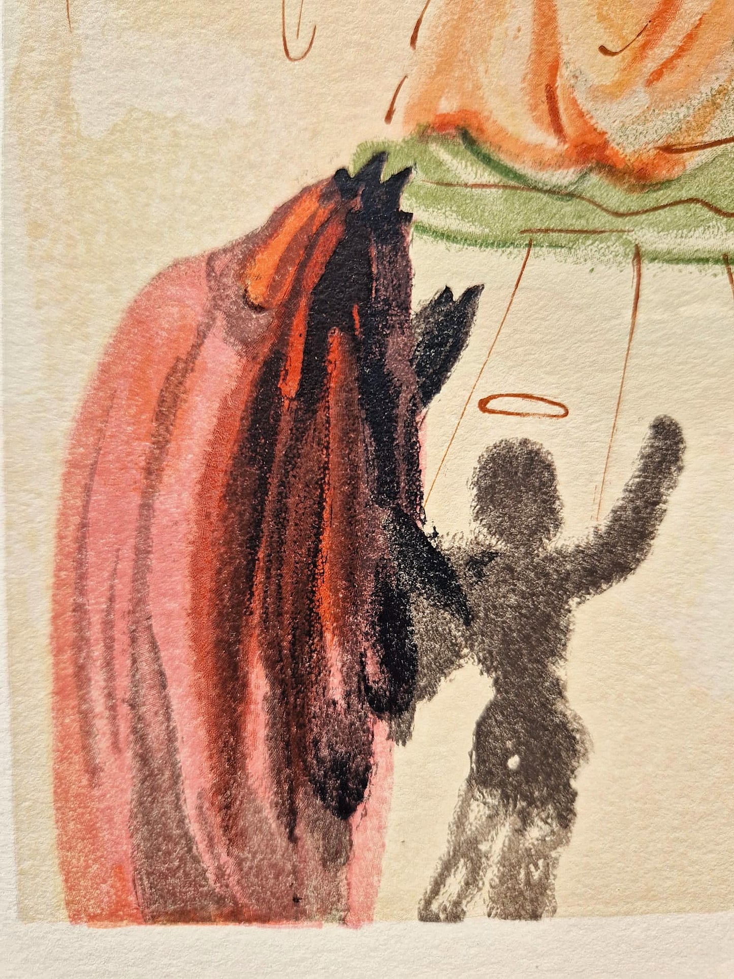 SALVADOR DALI - Beatrice a triumf svätých (Dante - Božská komédia) (Bez rámu) Drevoryt