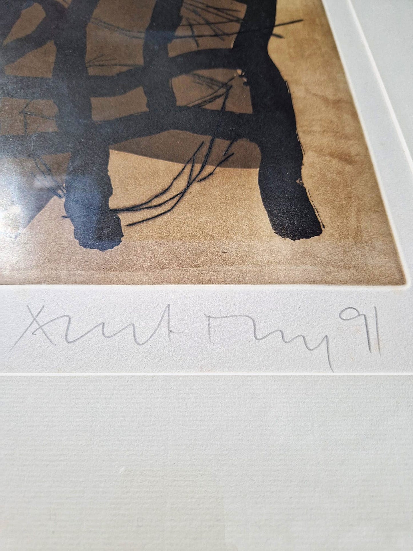ALBERT MERZ - Cobalt Lattice (Unframed) Engraving