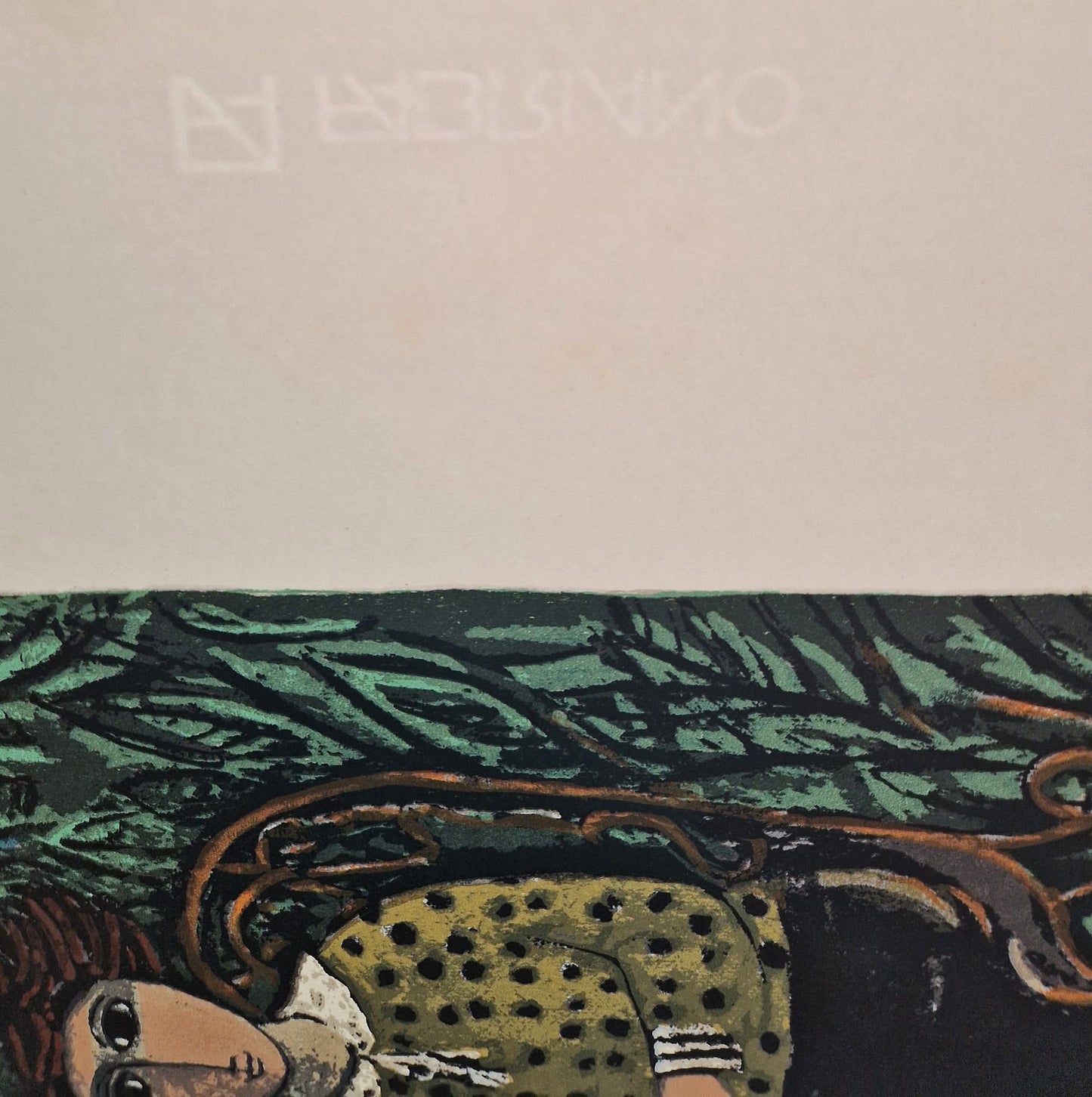 YOSL BERGNER – Čaj v záhrade (bez rámu), litografia